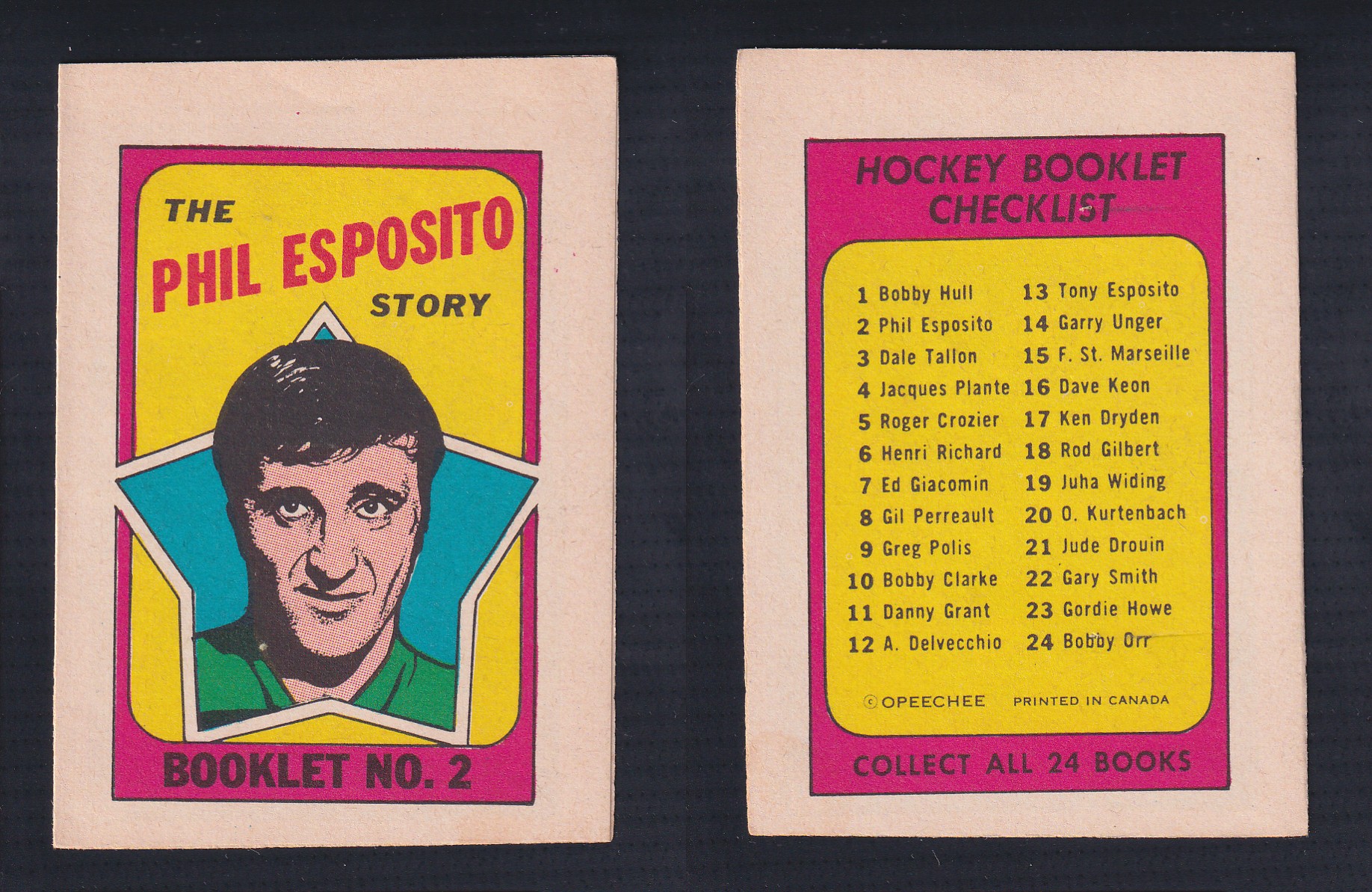 1971-72 O-PEE-CHEE STORY BOOKLET ENGLISH #2 P.ESPOSITO photo 1971-72 O-PEE-CHEE STORY BOOKLET ENGLISH #2 P.ESPOSITO photo