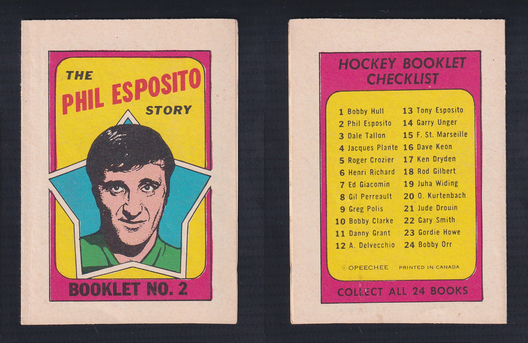 1971-72 O-PEE-CHEE STORY BOOKLET ENGLISH #2 P.ESPOSITO photo 1971-72 O-PEE-CHEE STORY BOOKLET ENGLISH #2 P.ESPOSITO photo