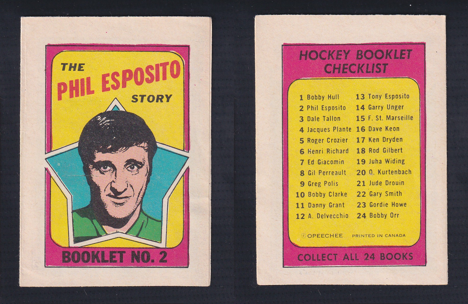 1971-72 O-PEE-CHEE STORY BOOKLET ENGLISH #2 P.ESPOSITO photo 1971-72 O-PEE-CHEE STORY BOOKLET ENGLISH #2 P.ESPOSITO photo