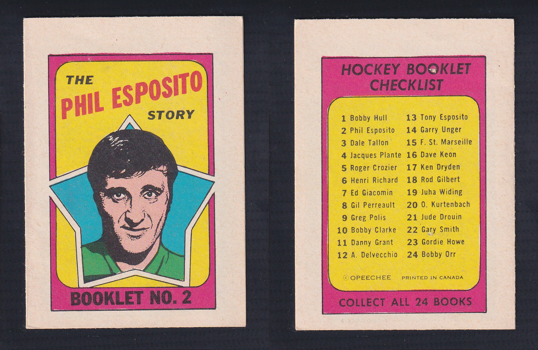 1971-72 O-PEE-CHEE STORY BOOKLET ENGLISH #2 P.ESPOSITO photo 1971-72 O-PEE-CHEE STORY BOOKLET ENGLISH #2 P.ESPOSITO photo