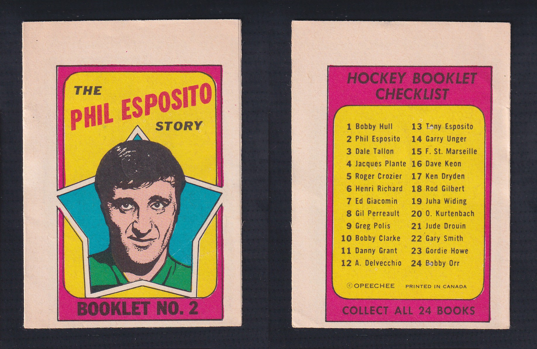 1971-72 O-PEE-CHEE STORY BOOKLET ENGLISH #2 P.ESPOSITO photo 1971-72 O-PEE-CHEE STORY BOOKLET ENGLISH #2 P.ESPOSITO photo