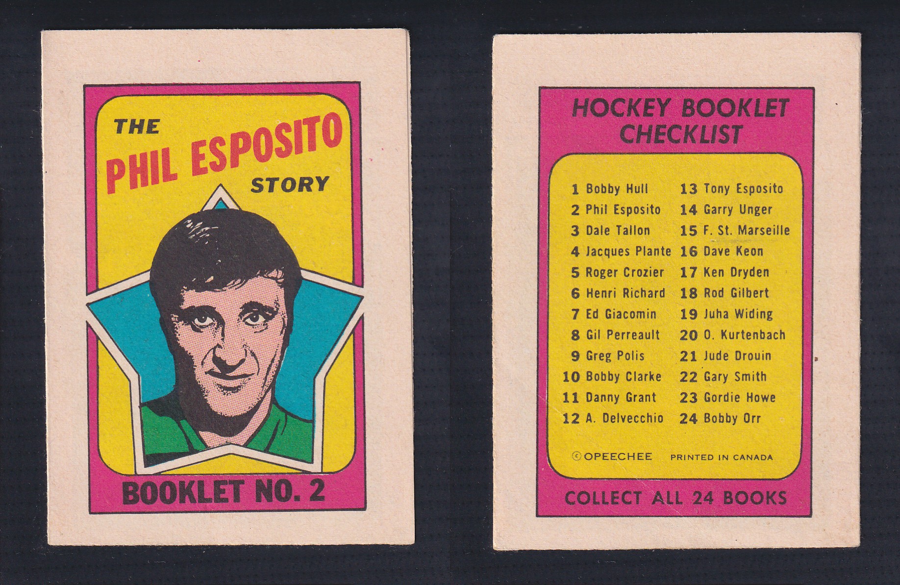 1971-72 O-PEE-CHEE STORY BOOKLET ENGLISH #2 P.ESPOSITO photo 1971-72 O-PEE-CHEE STORY BOOKLET ENGLISH #2 P.ESPOSITO photo