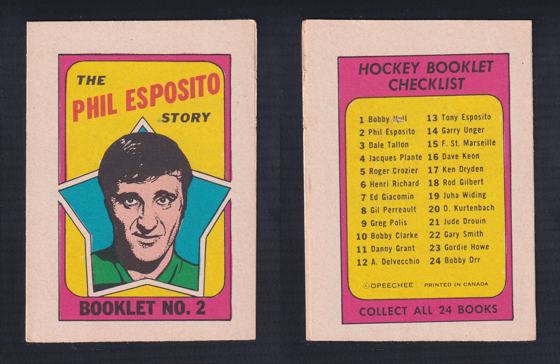 1971-72 O-PEE-CHEE STORY BOOKLET ENGLISH #2 P.ESPOSITO photo 1971-72 O-PEE-CHEE STORY BOOKLET ENGLISH #2 P.ESPOSITO photo