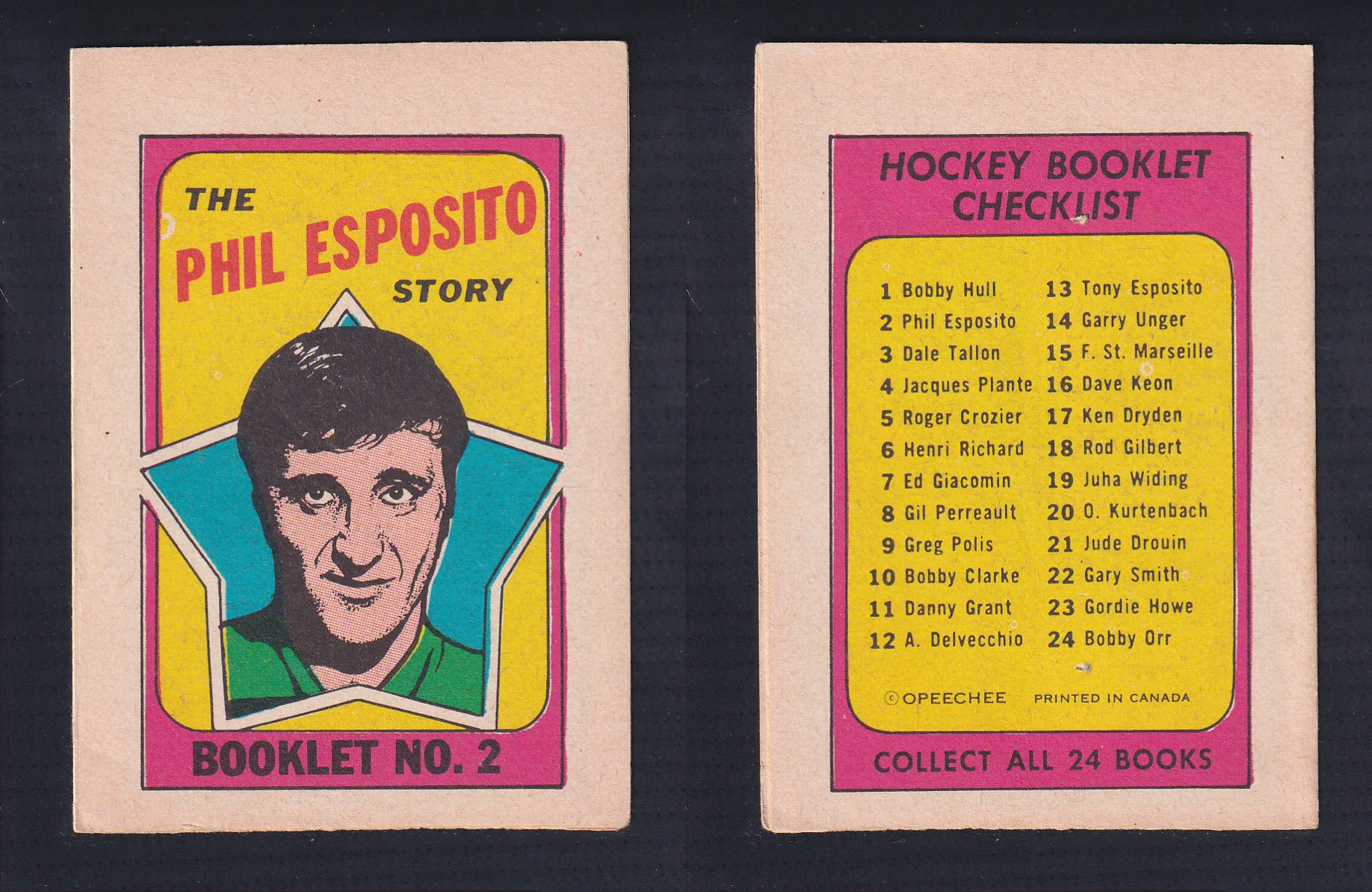 1971-72 O-PEE-CHEE STORY BOOKLET ENGLISH #2 P.ESPOSITO photo 1971-72 O-PEE-CHEE STORY BOOKLET ENGLISH #2 P.ESPOSITO photo