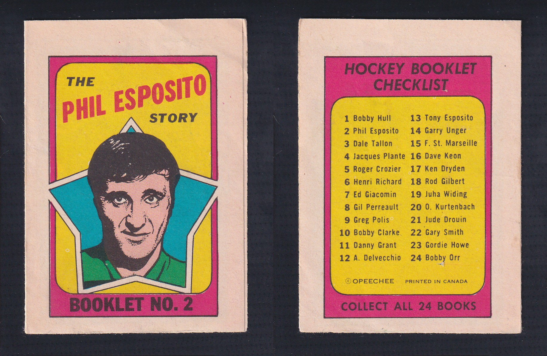 1971-72 O-PEE-CHEE STORY BOOKLET ENGLISH #2 P.ESPOSITO photo 1971-72 O-PEE-CHEE STORY BOOKLET ENGLISH #2 P.ESPOSITO photo