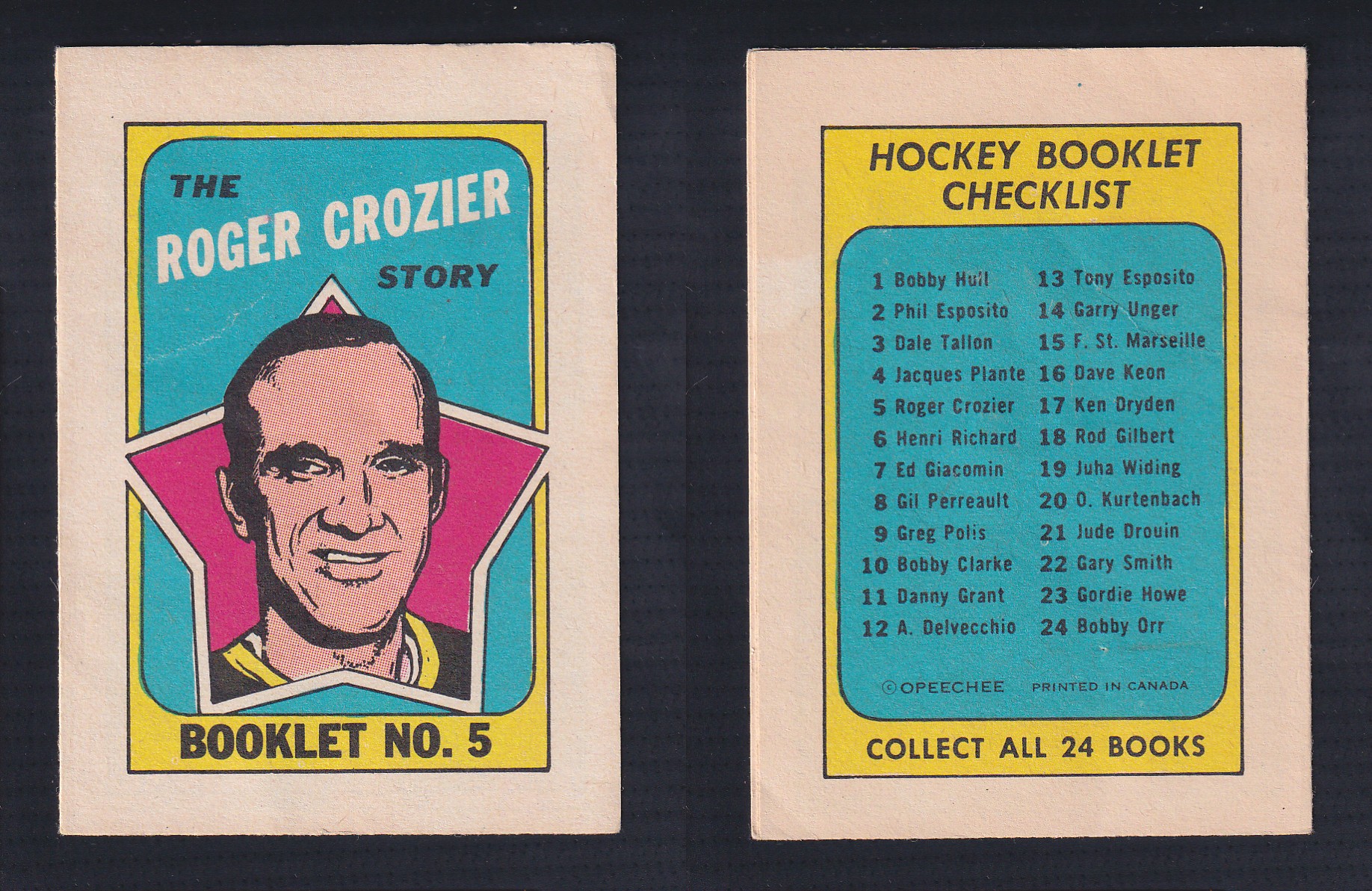 1971-72 O-PEE-CHEE STORY BOOKLET ENGLISH #5 R.CROZIER photo 1971-72 O-PEE-CHEE STORY BOOKLET ENGLISH #5 R.CROZIER photo