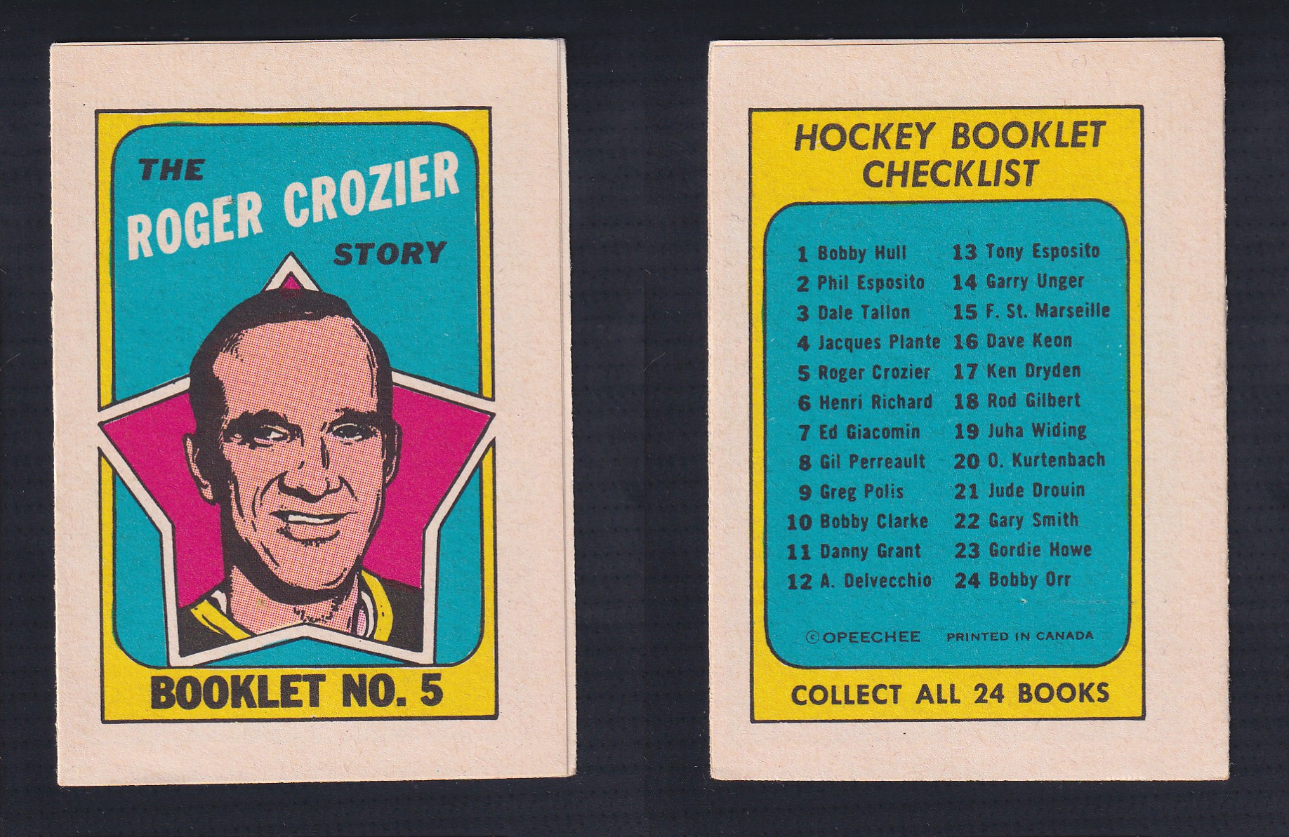 1971-72 O-PEE-CHEE STORY BOOKLET ENGLISH #5 R.CROZIER photo 1971-72 O-PEE-CHEE STORY BOOKLET ENGLISH #5 R.CROZIER photo