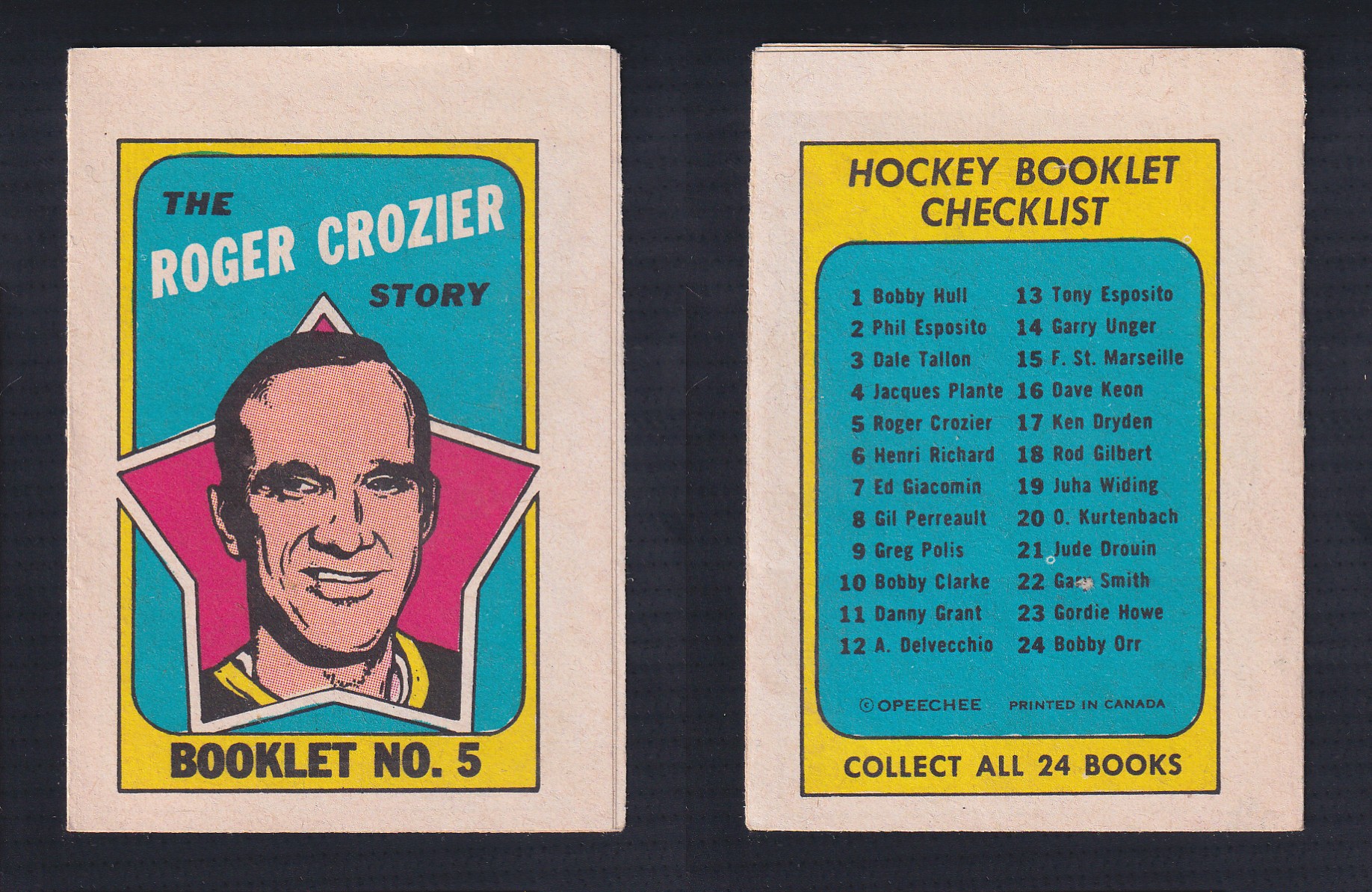 1971-72 O-PEE-CHEE STORY BOOKLET ENGLISH #5 R.CROZIER photo 1971-72 O-PEE-CHEE STORY BOOKLET ENGLISH #5 R.CROZIER photo