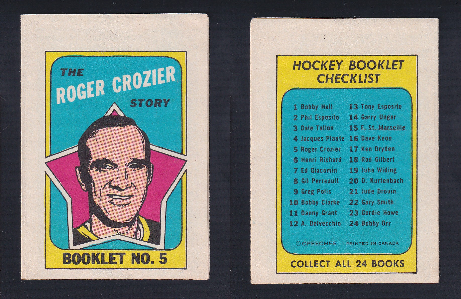 1971-72 O-PEE-CHEE STORY BOOKLET ENGLISH #5 R.CROZIER photo 1971-72 O-PEE-CHEE STORY BOOKLET ENGLISH #5 R.CROZIER photo