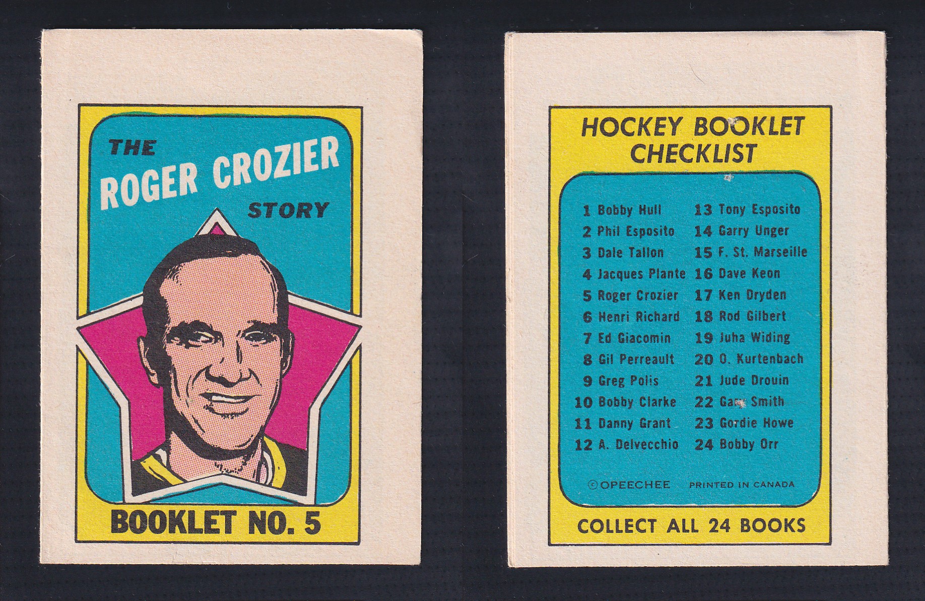 1971-72 O-PEE-CHEE STORY BOOKLET ENGLISH #5 R.CROZIER photo 1971-72 O-PEE-CHEE STORY BOOKLET ENGLISH #5 R.CROZIER photo
