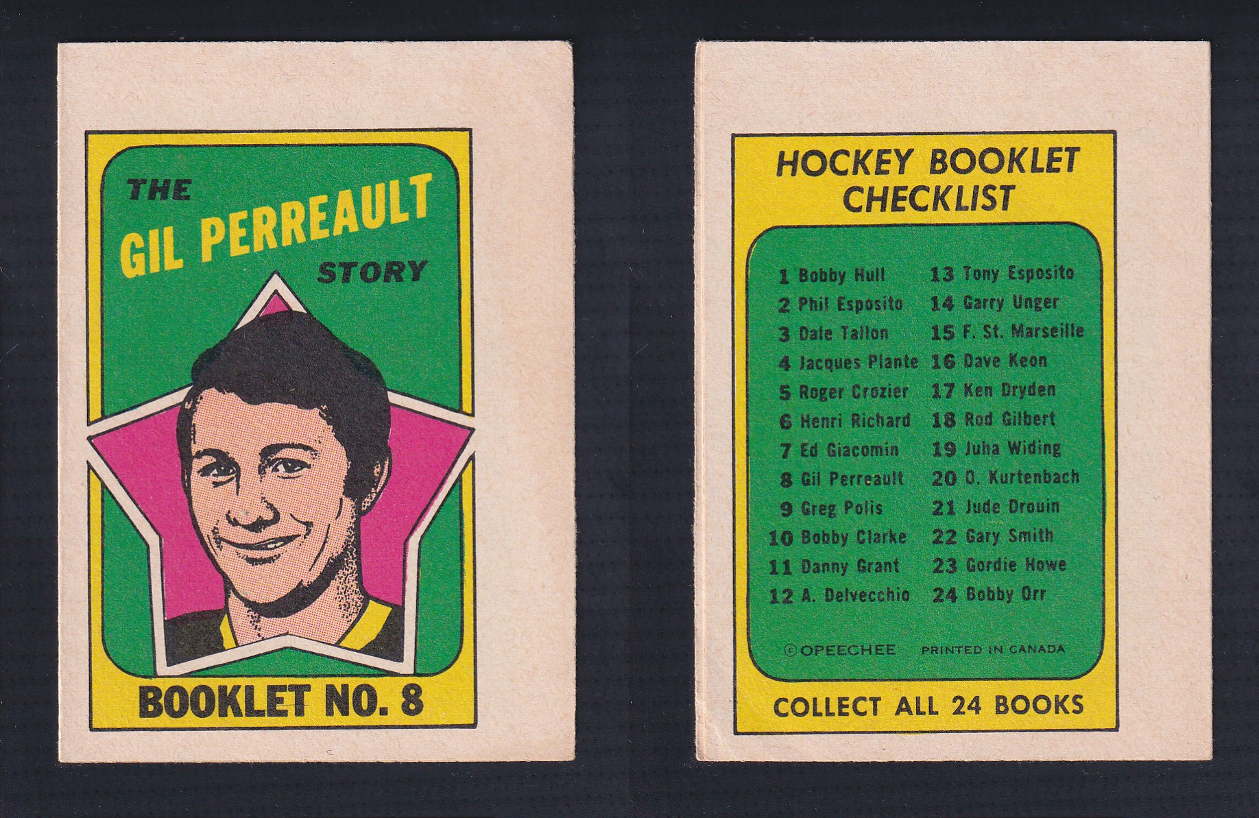 1971-72 O-PEE-CHEE STORY BOOKLET ENGLISH #8 G.PERREAULT photo 1971-72 O-PEE-CHEE STORY BOOKLET ENGLISH #8 G.PERREAULT photo