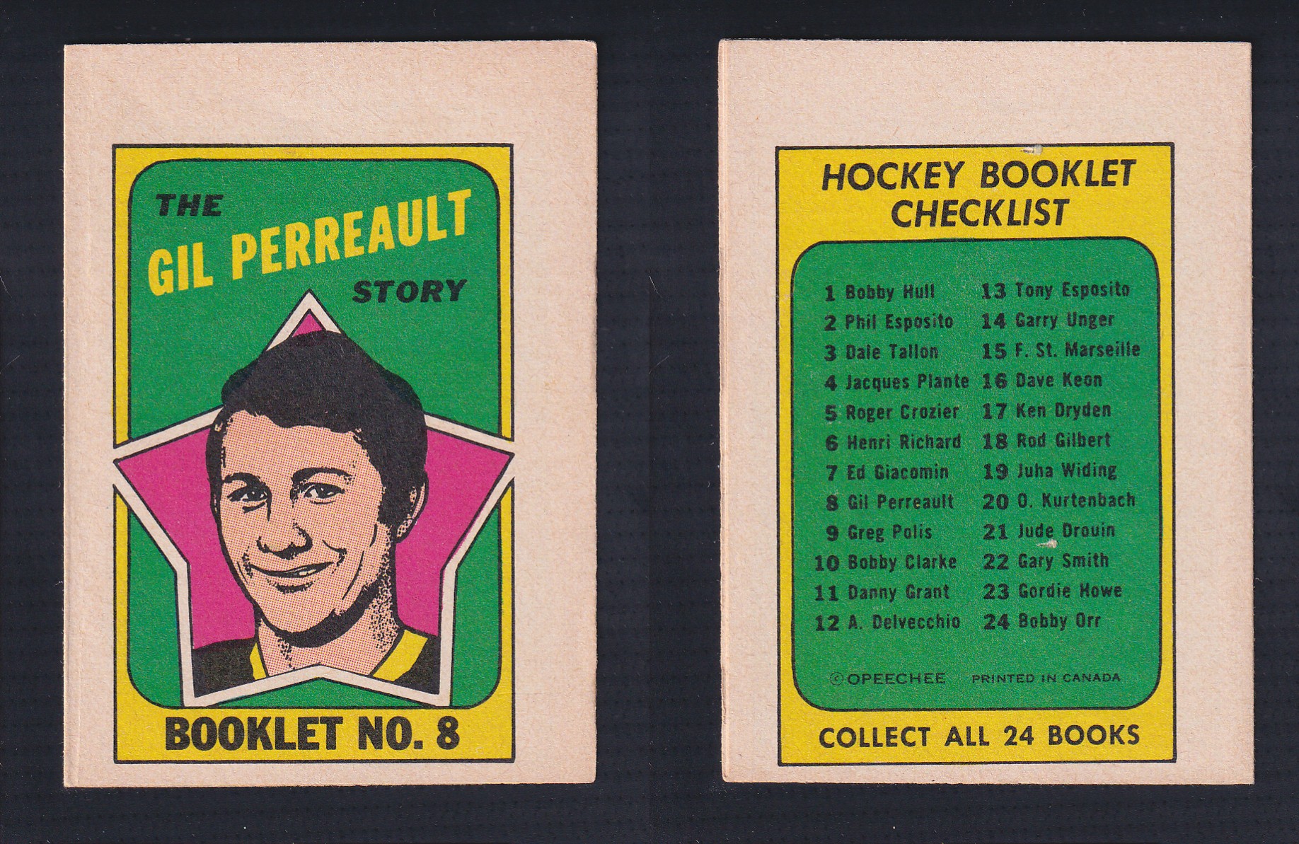 1971-72 O-PEE-CHEE STORY BOOKLET ENGLISH #8 G.PERREAULT photo 1971-72 O-PEE-CHEE STORY BOOKLET ENGLISH #8 G.PERREAULT photo