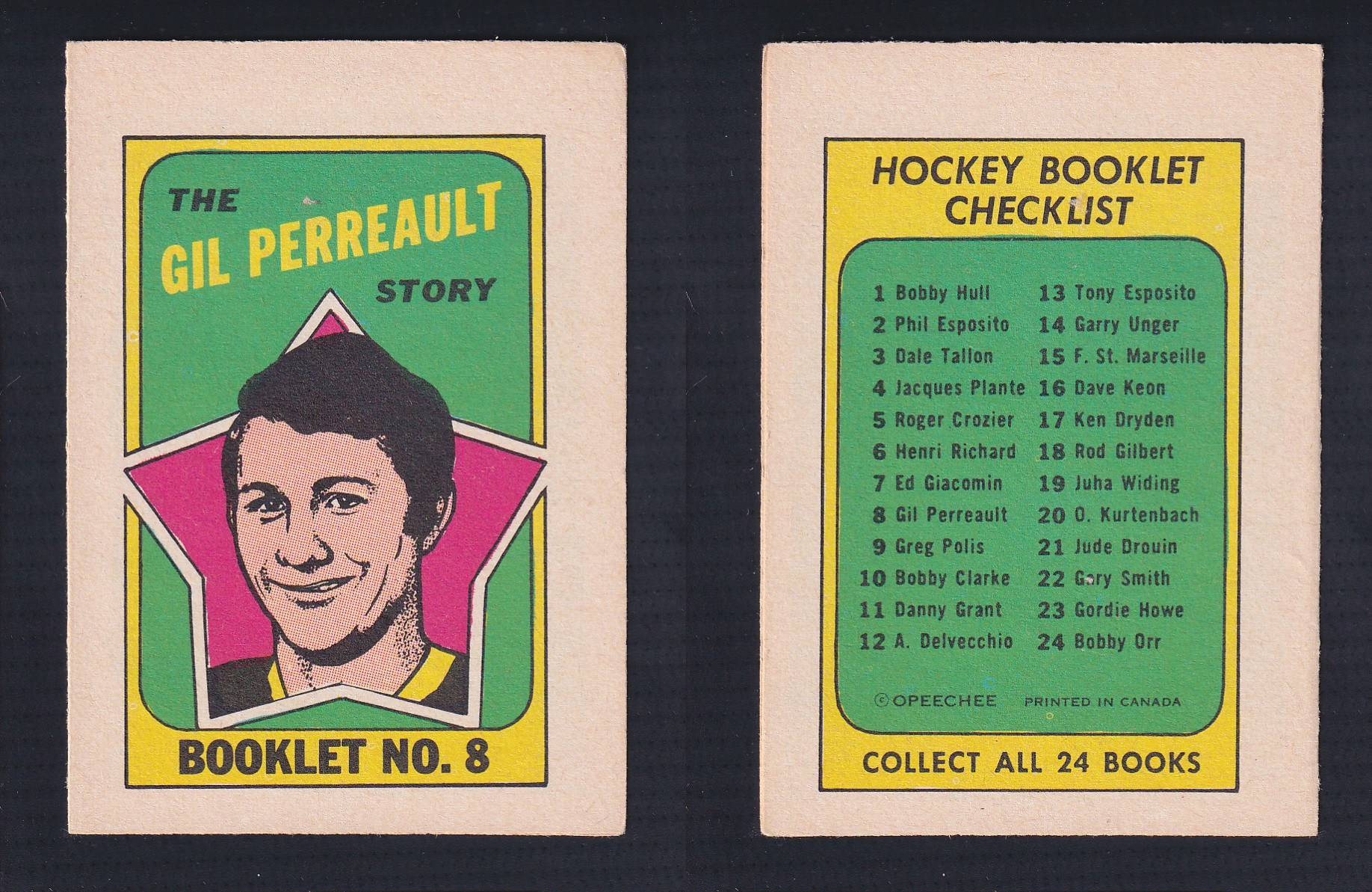 1971-72 O-PEE-CHEE STORY BOOKLET ENGLISH #8 G.PERREAULT photo 1971-72 O-PEE-CHEE STORY BOOKLET ENGLISH #8 G.PERREAULT photo
