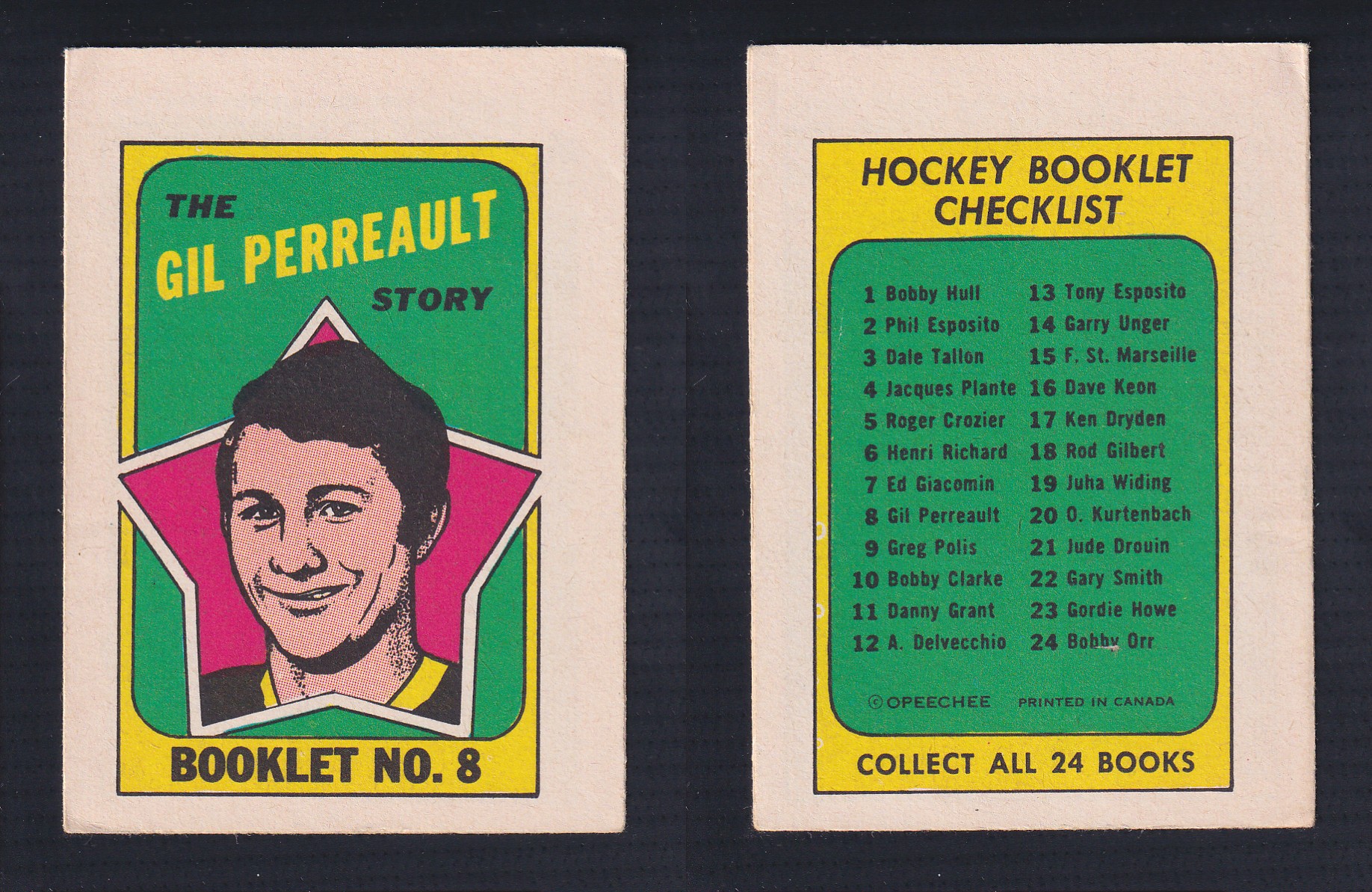 1971-72 O-PEE-CHEE STORY BOOKLET ENGLISH #8 G.PERREAULT photo 1971-72 O-PEE-CHEE STORY BOOKLET ENGLISH #8 G.PERREAULT photo