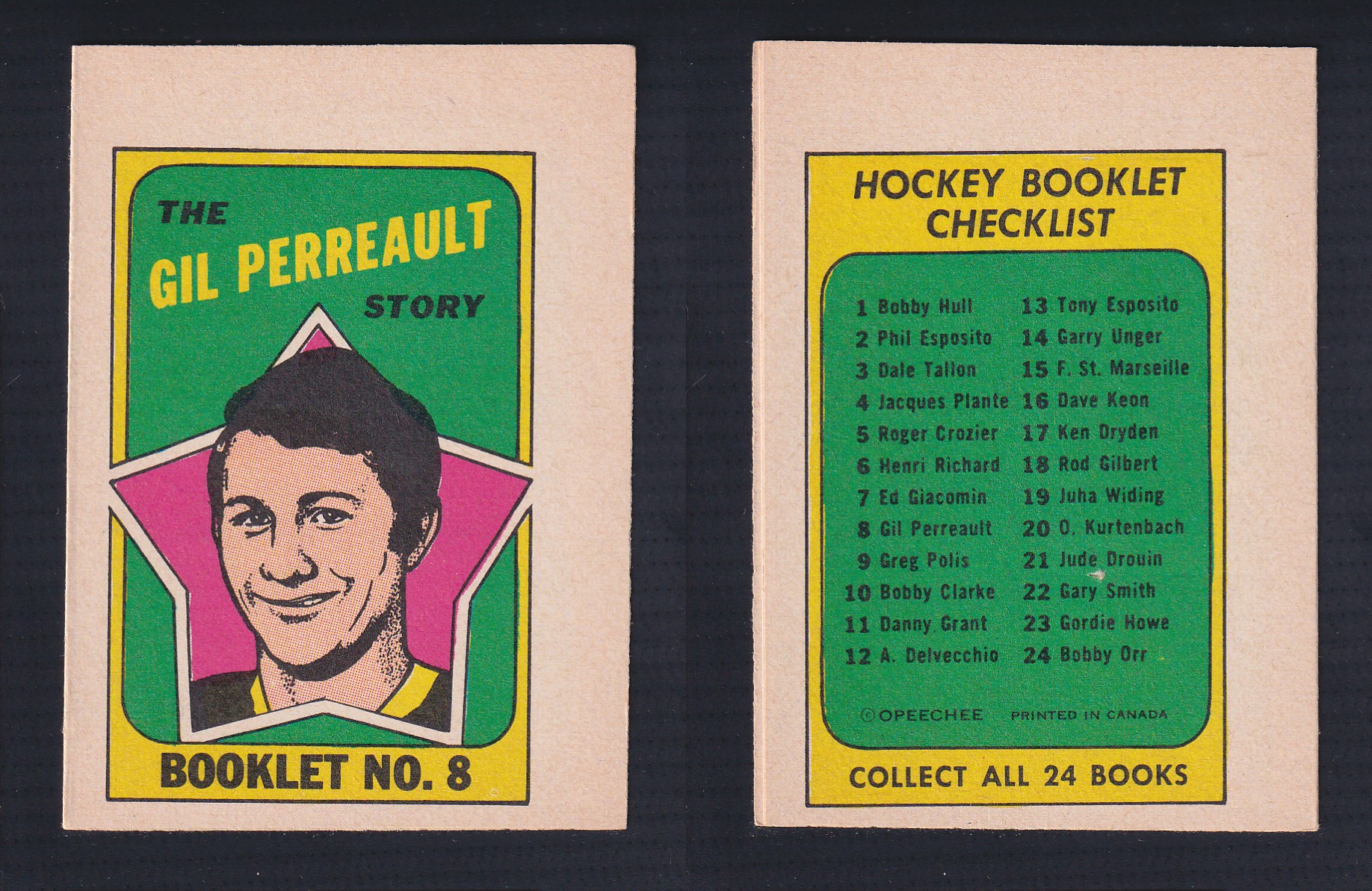 1971-72 O-PEE-CHEE STORY BOOKLET ENGLISH #8 G.PERREAULT photo 1971-72 O-PEE-CHEE STORY BOOKLET ENGLISH #8 G.PERREAULT photo