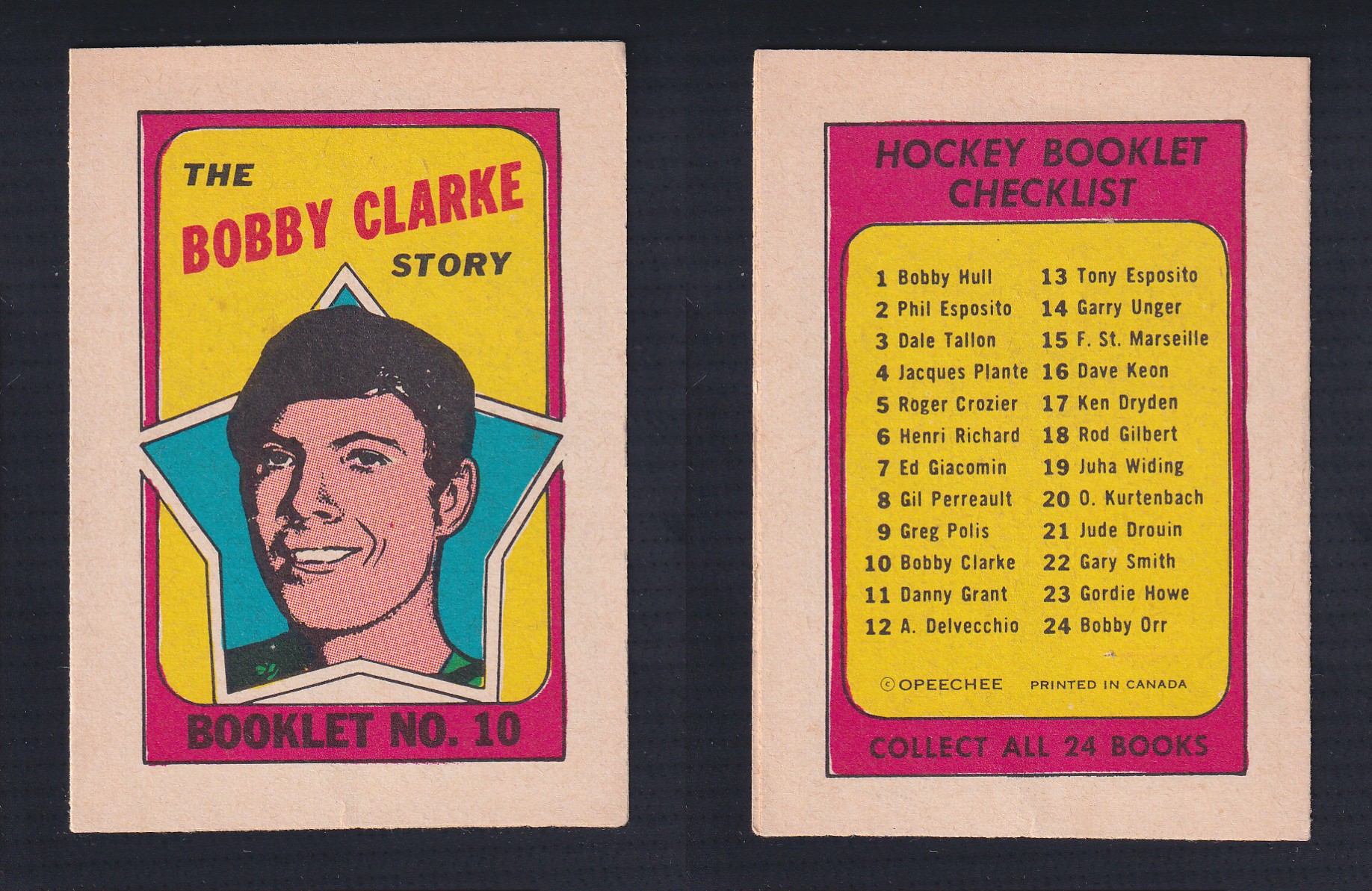1971-72 O-PEE-CHEE STORY BOOKLET ENGLISH #10 B.CLARKE photo 1971-72 O-PEE-CHEE STORY BOOKLET ENGLISH #10 B.CLARKE photo