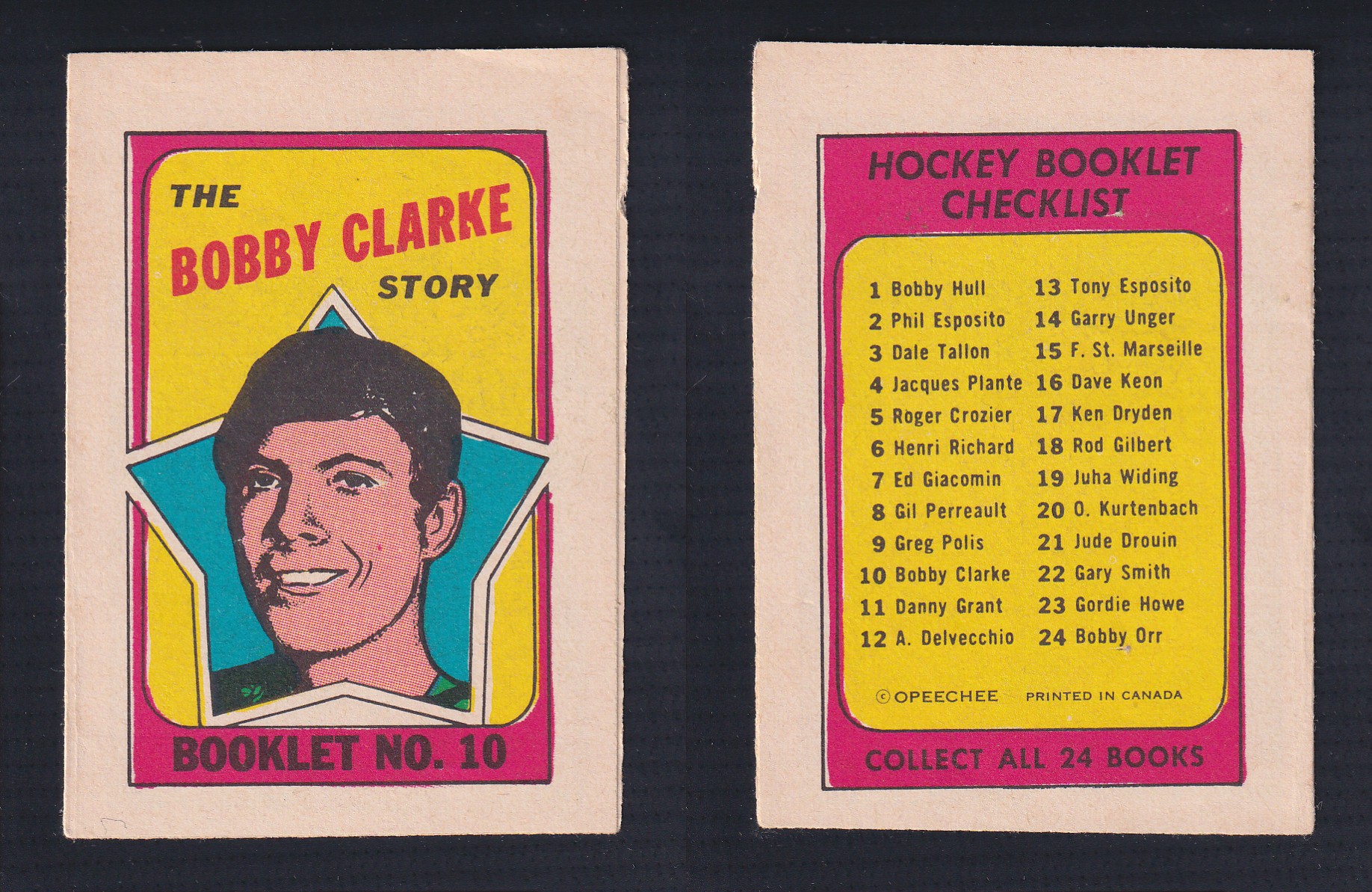 1971-72 O-PEE-CHEE STORY BOOKLET ENGLISH #10 B.CLARKE photo 1971-72 O-PEE-CHEE STORY BOOKLET ENGLISH #10 B.CLARKE photo