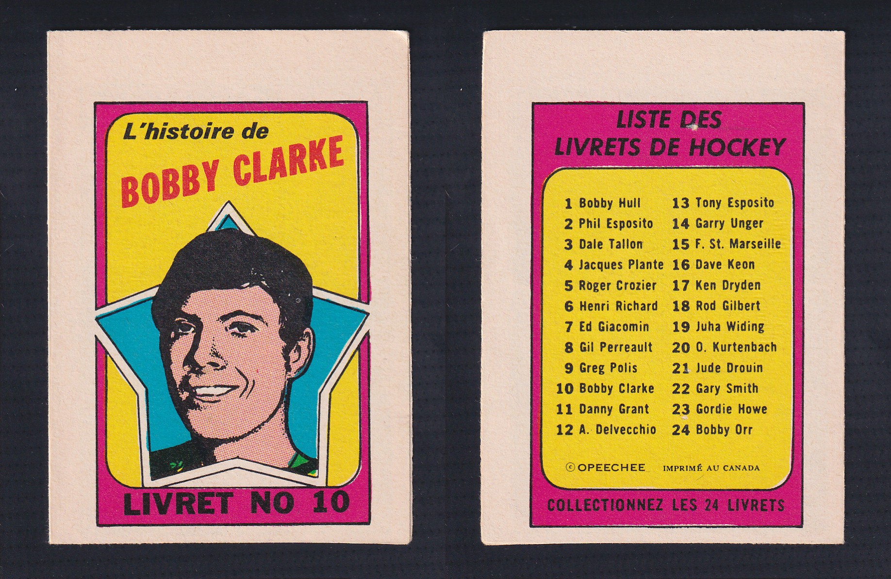 1971-72 O-PEE-CHEE STORY BOOKLET ENGLISH #10 B.CLARKE photo 1971-72 O-PEE-CHEE STORY BOOKLET ENGLISH #10 B.CLARKE photo