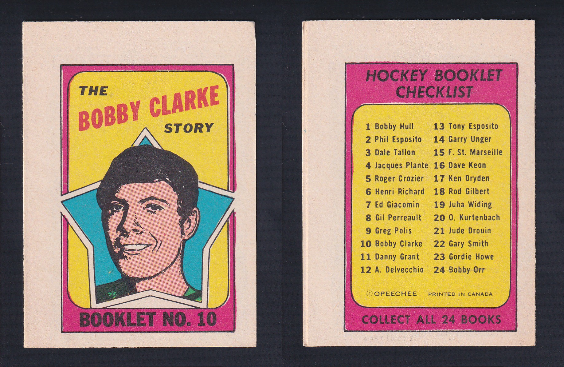 1971-72 O-PEE-CHEE STORY BOOKLET ENGLISH #10 B.CLARKE photo 1971-72 O-PEE-CHEE STORY BOOKLET ENGLISH #10 B.CLARKE photo