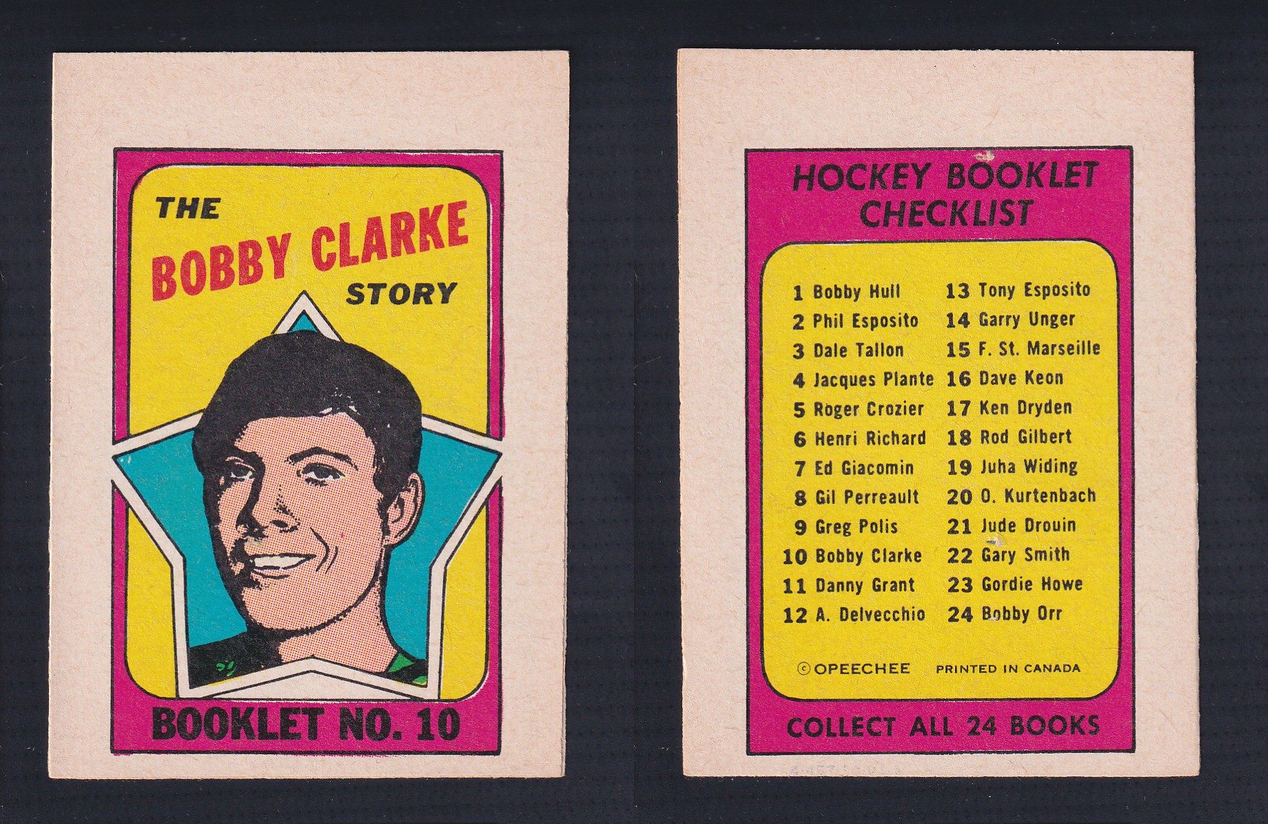 1971-72 O-PEE-CHEE STORY BOOKLET ENGLISH #10 B.CLARKE photo 1971-72 O-PEE-CHEE STORY BOOKLET ENGLISH #10 B.CLARKE photo