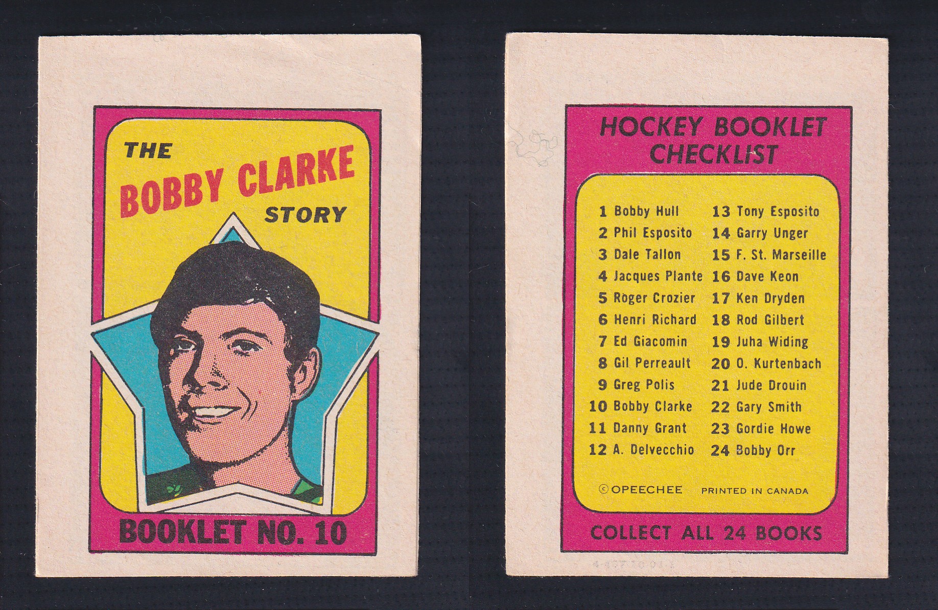 1971-72 O-PEE-CHEE STORY BOOKLET ENGLISH #10 B.CLARKE photo 1971-72 O-PEE-CHEE STORY BOOKLET ENGLISH #10 B.CLARKE photo