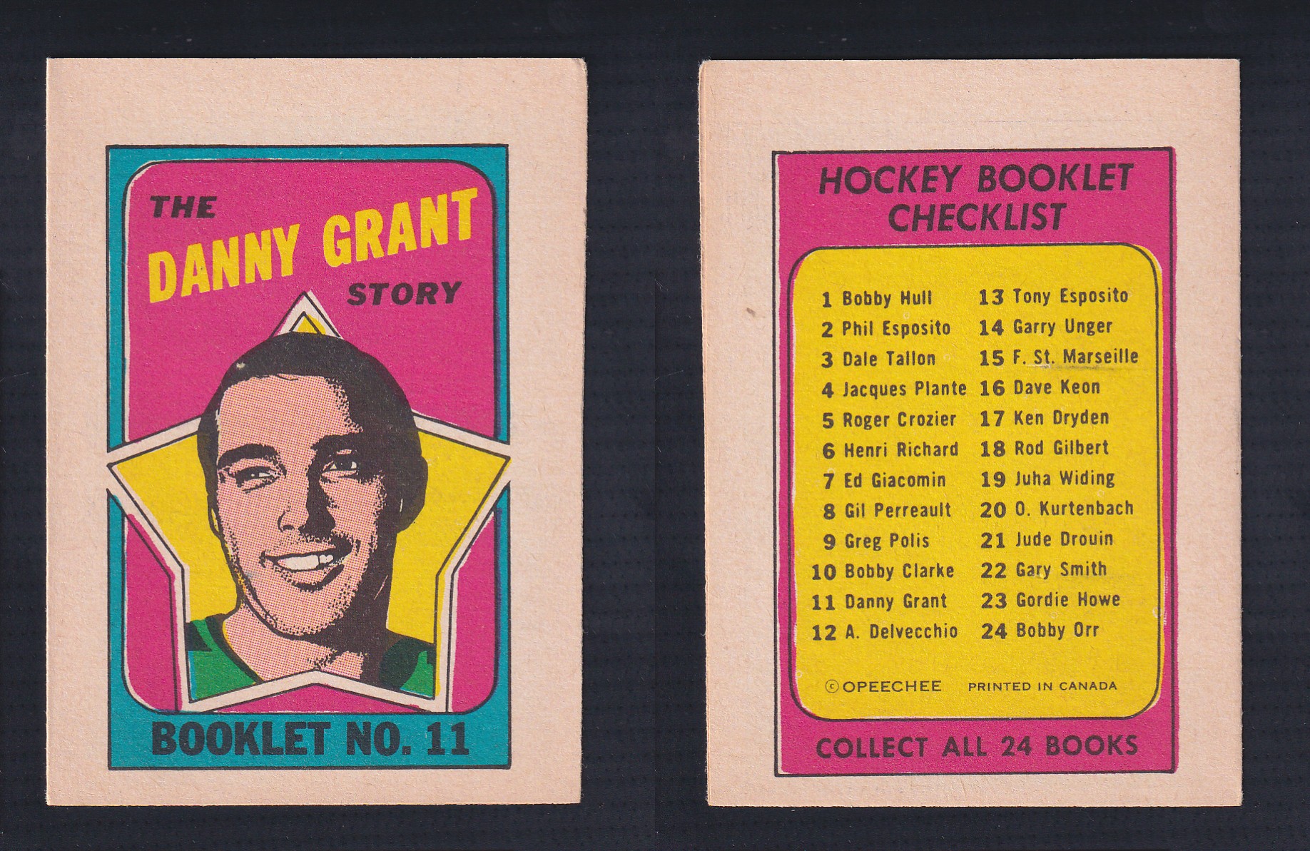 1971-72 O-PEE-CHEE STORY BOOKLET ENGLISH #11 D.GRANT photo 1971-72 O-PEE-CHEE STORY BOOKLET ENGLISH #11 D.GRANT photo