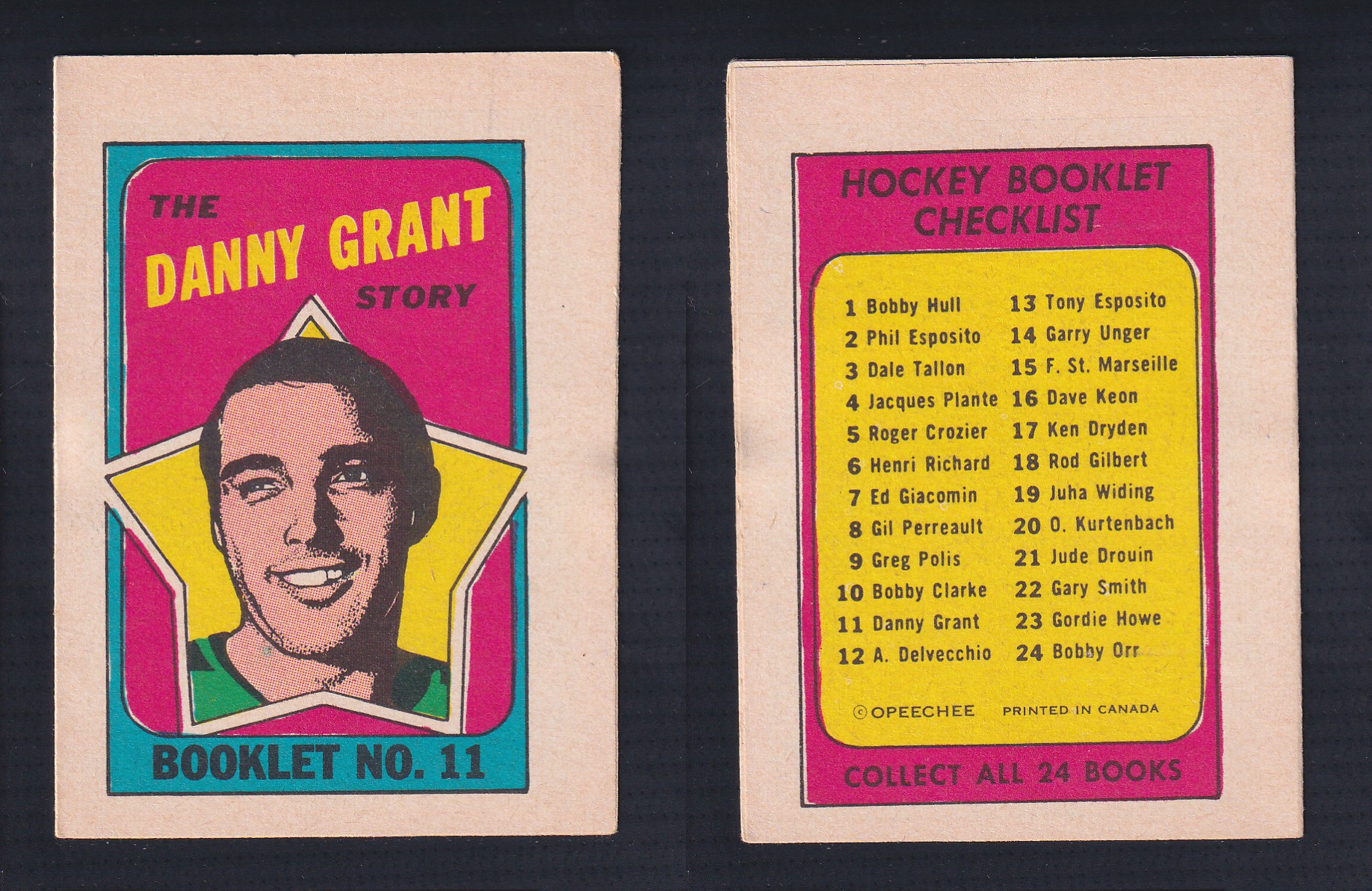 1971-72 O-PEE-CHEE STORY BOOKLET ENGLISH #11 D.GRANT photo 1971-72 O-PEE-CHEE STORY BOOKLET ENGLISH #11 D.GRANT photo