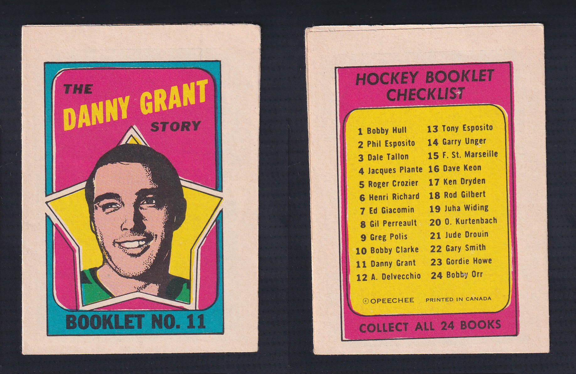 1971-72 O-PEE-CHEE STORY BOOKLET ENGLISH #11 D.GRANT photo 1971-72 O-PEE-CHEE STORY BOOKLET ENGLISH #11 D.GRANT photo
