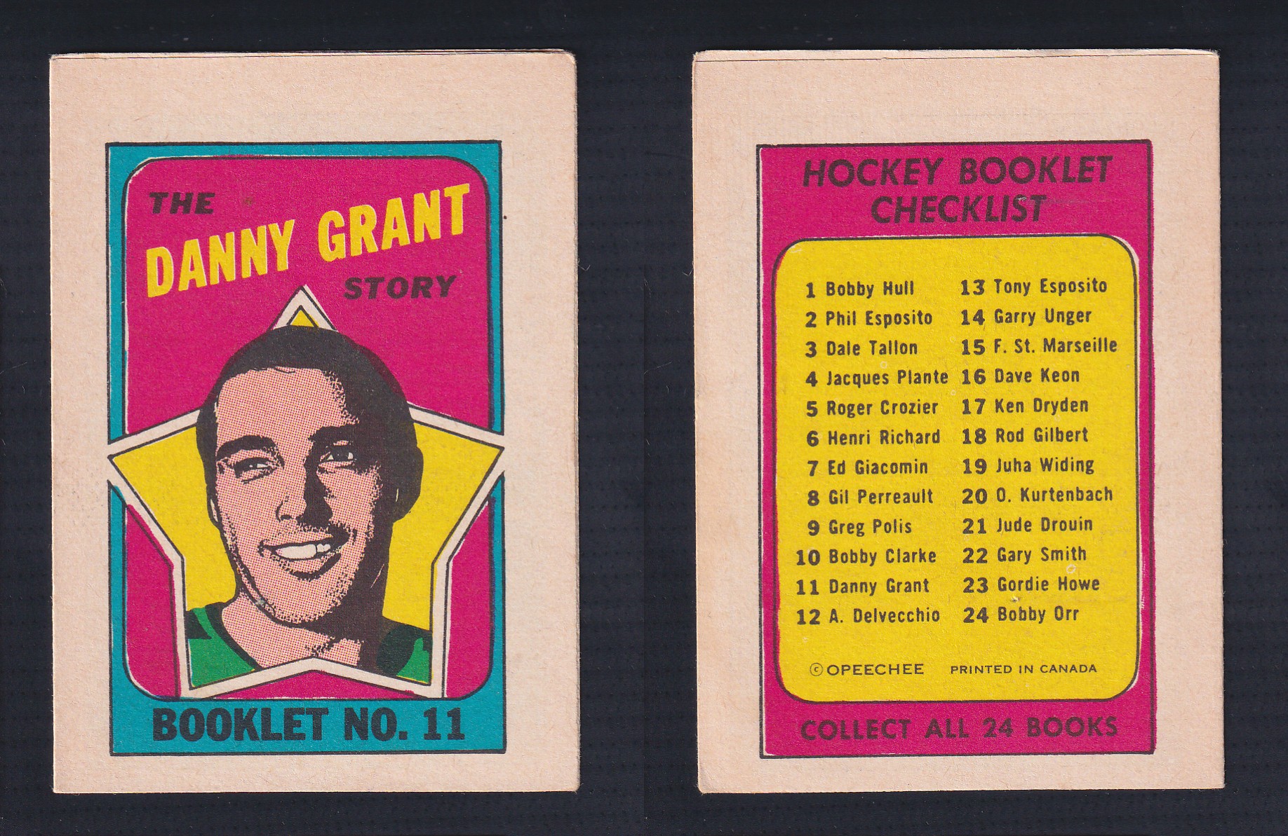 1971-72 O-PEE-CHEE STORY BOOKLET ENGLISH #11 D.GRANT photo 1971-72 O-PEE-CHEE STORY BOOKLET ENGLISH #11 D.GRANT photo