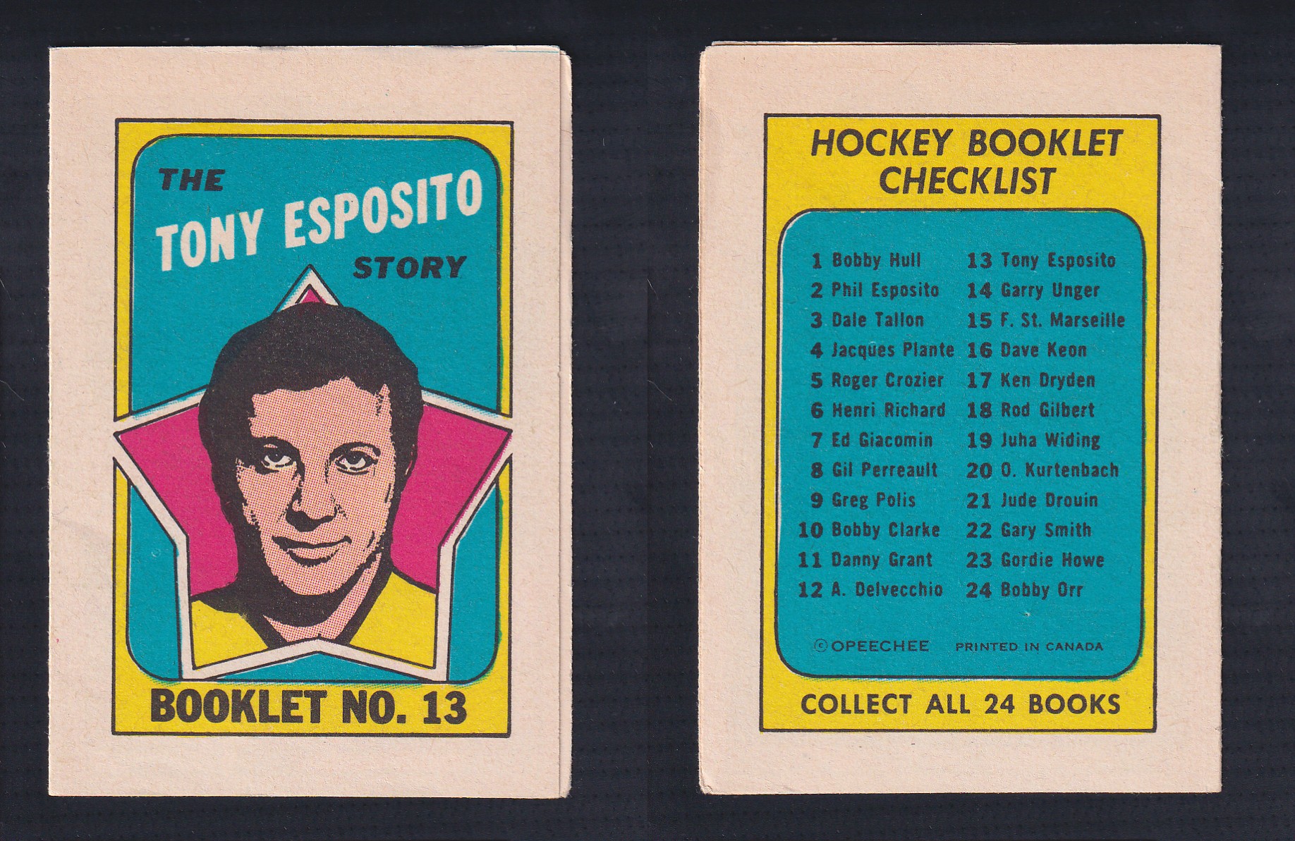 1971-72 O-PEE-CHEE STORY BOOKLET ENGLISH #13 T.ESPOSITO photo 1971-72 O-PEE-CHEE STORY BOOKLET ENGLISH #13 T.ESPOSITO photo