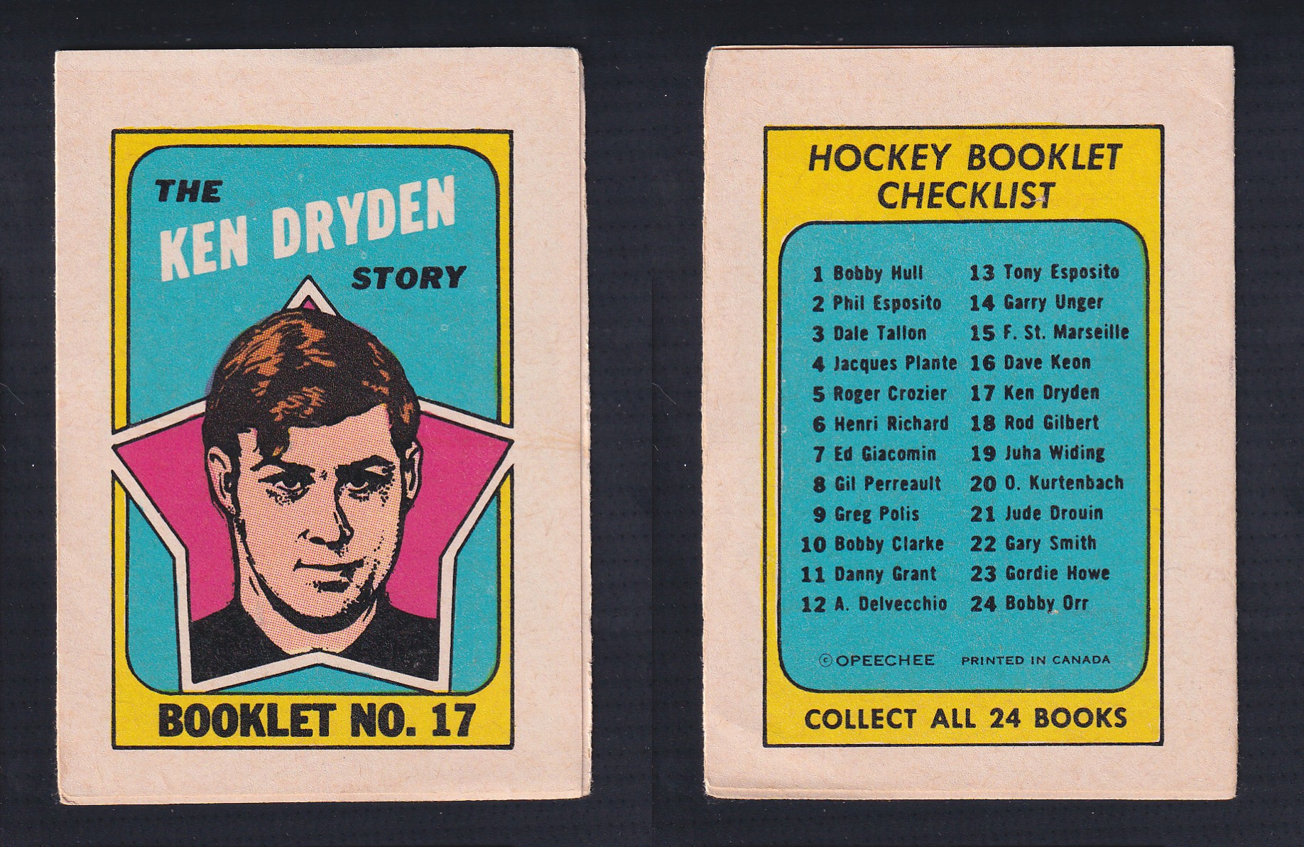1971-72 O-PEE-CHEE STORY BOOKLET ENGLISH #17 K.DRYDEN photo 1971-72 O-PEE-CHEE STORY BOOKLET ENGLISH #17 K.DRYDEN photo