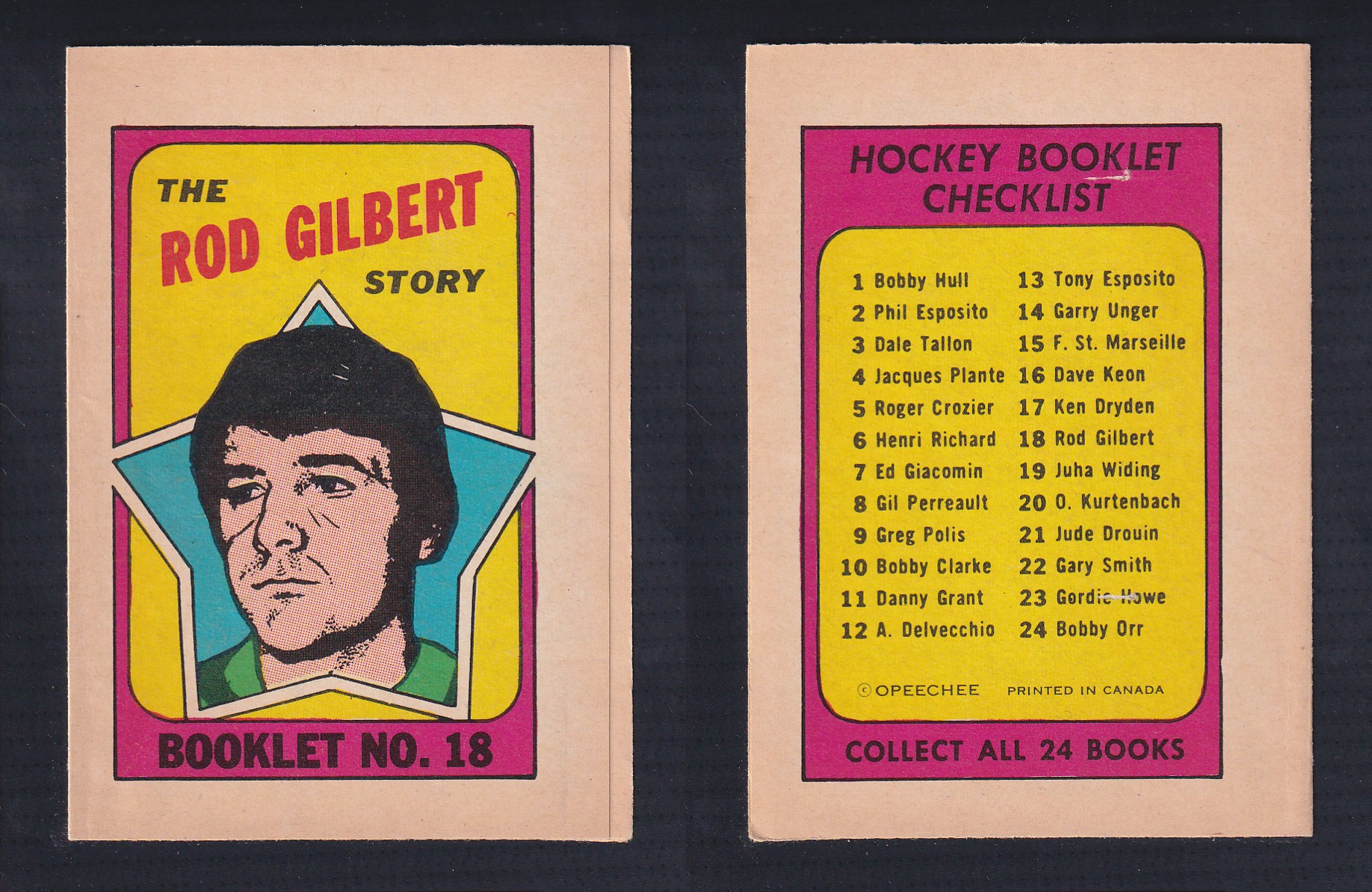 1971-72 O-PEE-CHEE STORY BOOKLET ENGLISH #18 R.GILBERT photo 1971-72 O-PEE-CHEE STORY BOOKLET ENGLISH #18 R.GILBERT photo