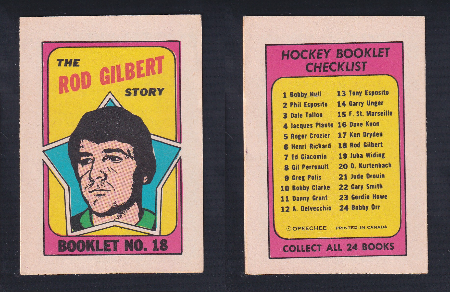 1971-72 O-PEE-CHEE STORY BOOKLET ENGLISH #18 R.GILBERT photo 1971-72 O-PEE-CHEE STORY BOOKLET ENGLISH #18 R.GILBERT photo