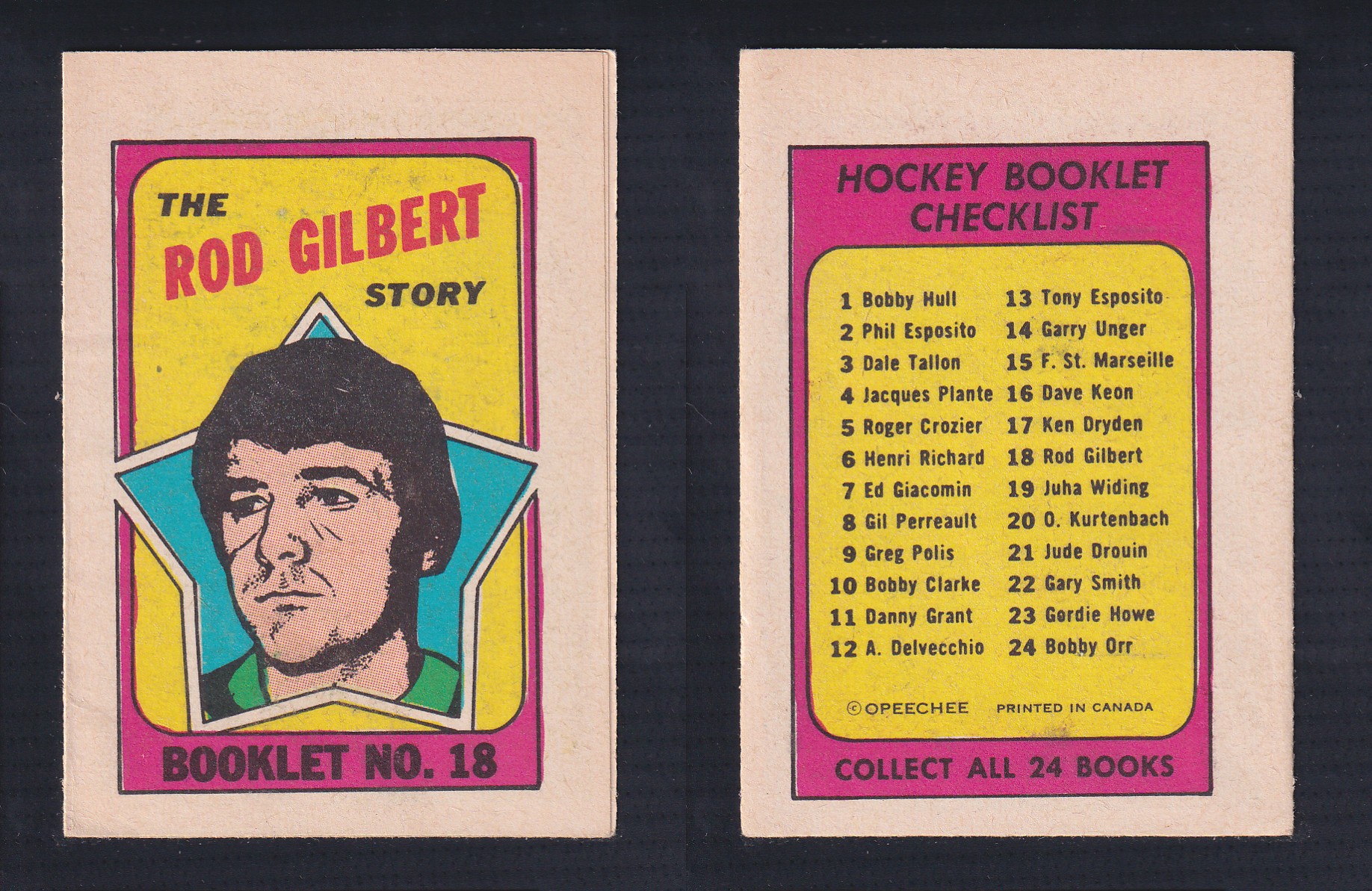 1971-72 O-PEE-CHEE STORY BOOKLET ENGLISH #18 R.GILBERT photo 1971-72 O-PEE-CHEE STORY BOOKLET ENGLISH #18 R.GILBERT photo