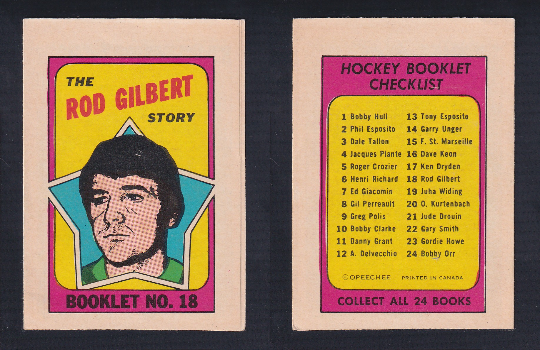 1971-72 O-PEE-CHEE STORY BOOKLET ENGLISH #18 R.GILBERT photo 1971-72 O-PEE-CHEE STORY BOOKLET ENGLISH #18 R.GILBERT photo