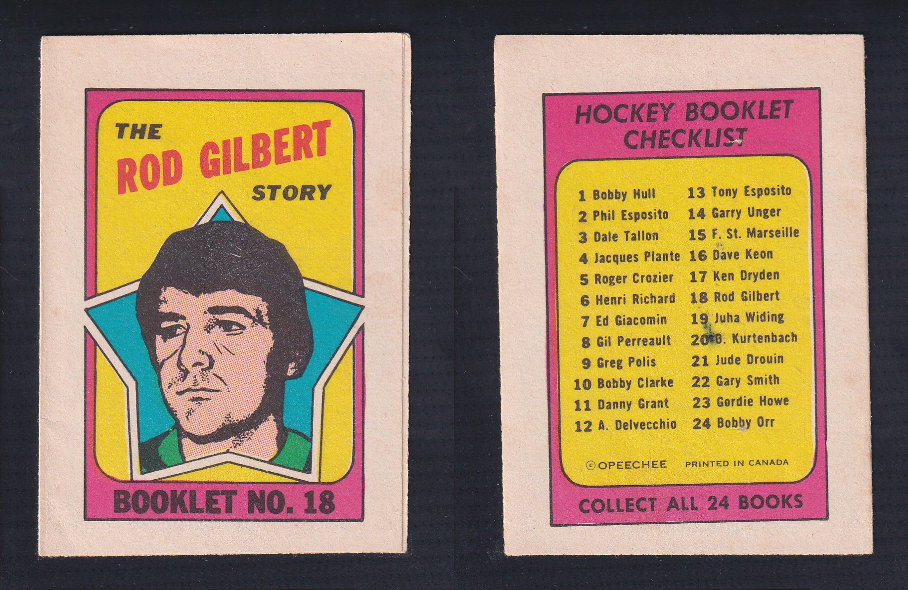 1971-72 O-PEE-CHEE STORY BOOKLET ENGLISH #18 R.GILBERT photo 1971-72 O-PEE-CHEE STORY BOOKLET ENGLISH #18 R.GILBERT photo