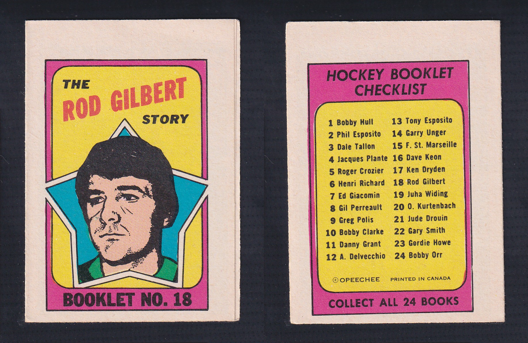 1971-72 O-PEE-CHEE STORY BOOKLET ENGLISH #18 R.GILBERT photo 1971-72 O-PEE-CHEE STORY BOOKLET ENGLISH #18 R.GILBERT photo