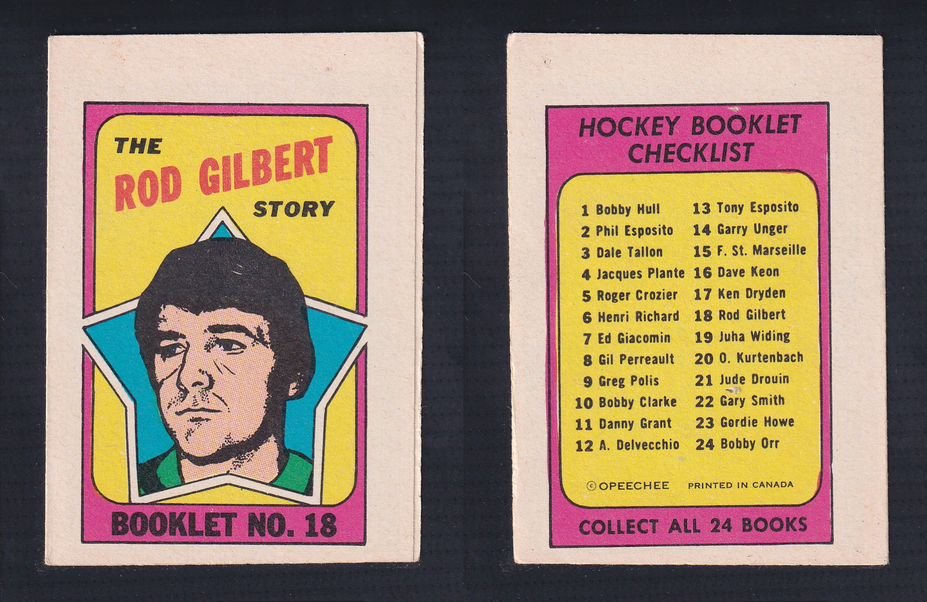 1971-72 O-PEE-CHEE STORY BOOKLET ENGLISH #18 R.GILBERT photo 1971-72 O-PEE-CHEE STORY BOOKLET ENGLISH #18 R.GILBERT photo