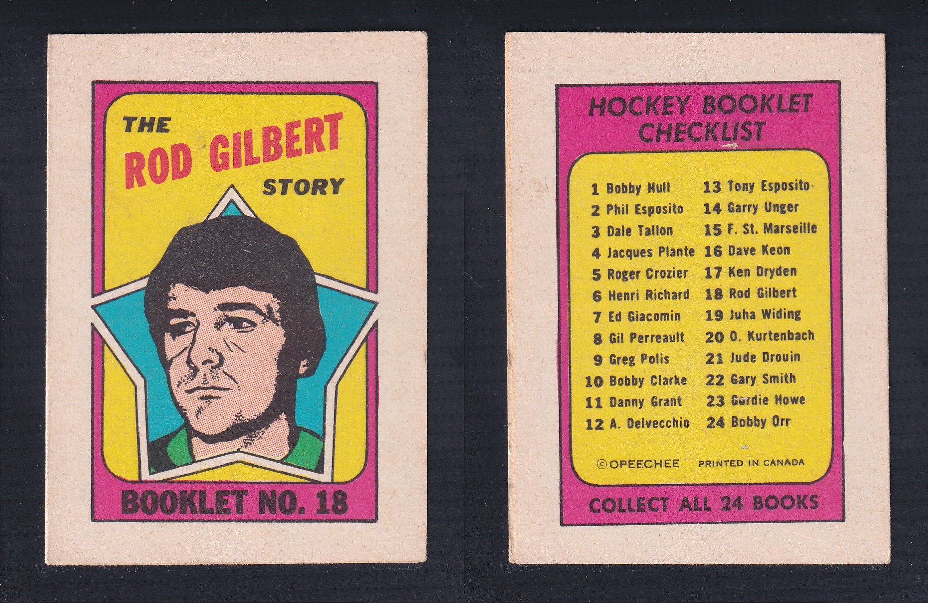 1971-72 O-PEE-CHEE STORY BOOKLET ENGLISH #18 R.GILBERT photo 1971-72 O-PEE-CHEE STORY BOOKLET ENGLISH #18 R.GILBERT photo