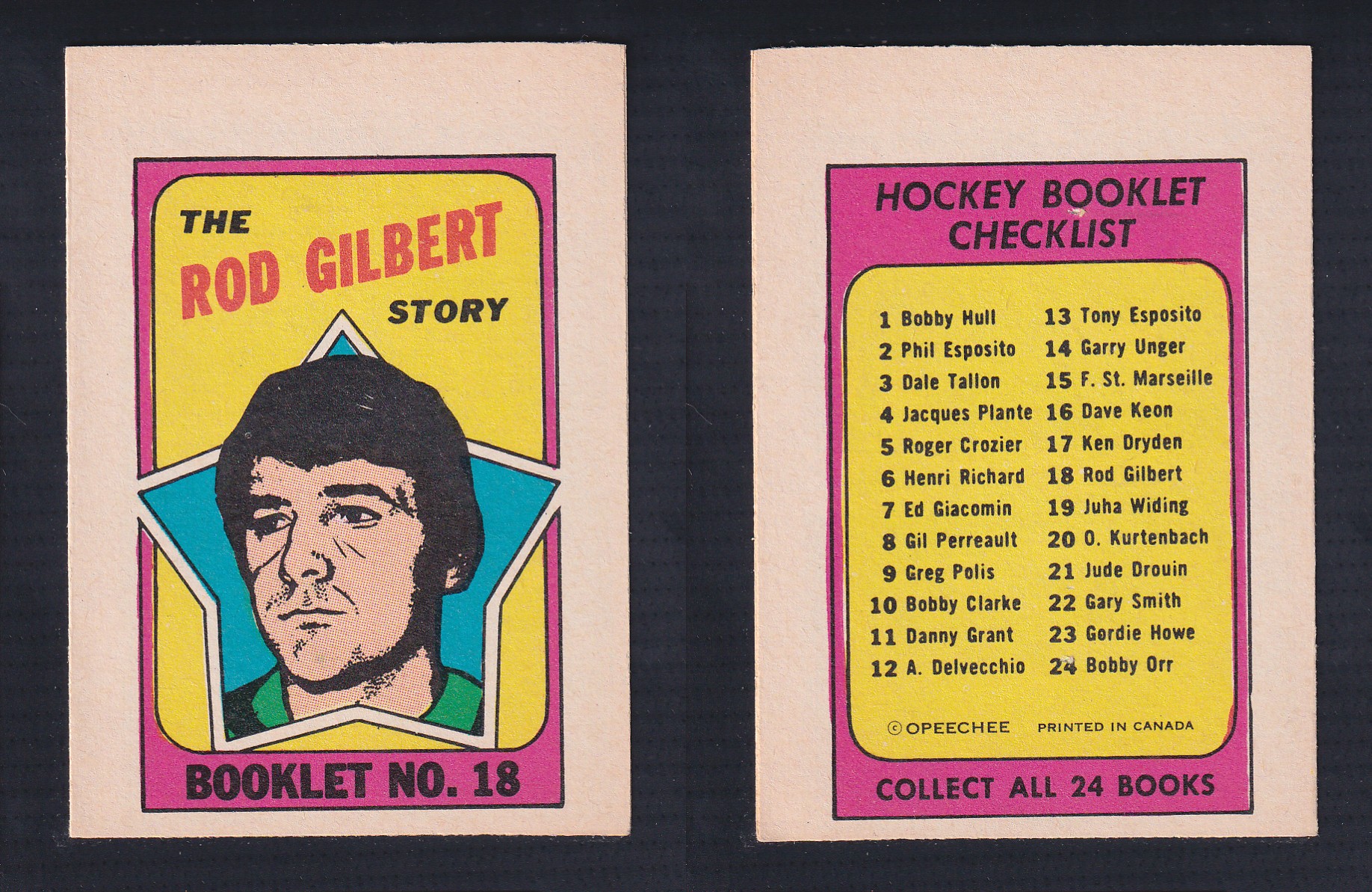 1971-72 O-PEE-CHEE STORY BOOKLET ENGLISH #18 R.GILBERT photo 1971-72 O-PEE-CHEE STORY BOOKLET ENGLISH #18 R.GILBERT photo