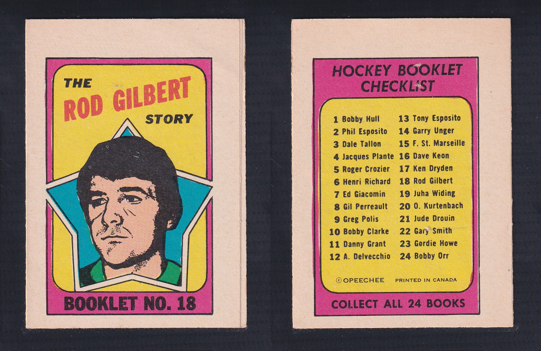 1971-72 O-PEE-CHEE STORY BOOKLET ENGLISH #18 R.GILBERT photo 1971-72 O-PEE-CHEE STORY BOOKLET ENGLISH #18 R.GILBERT photo