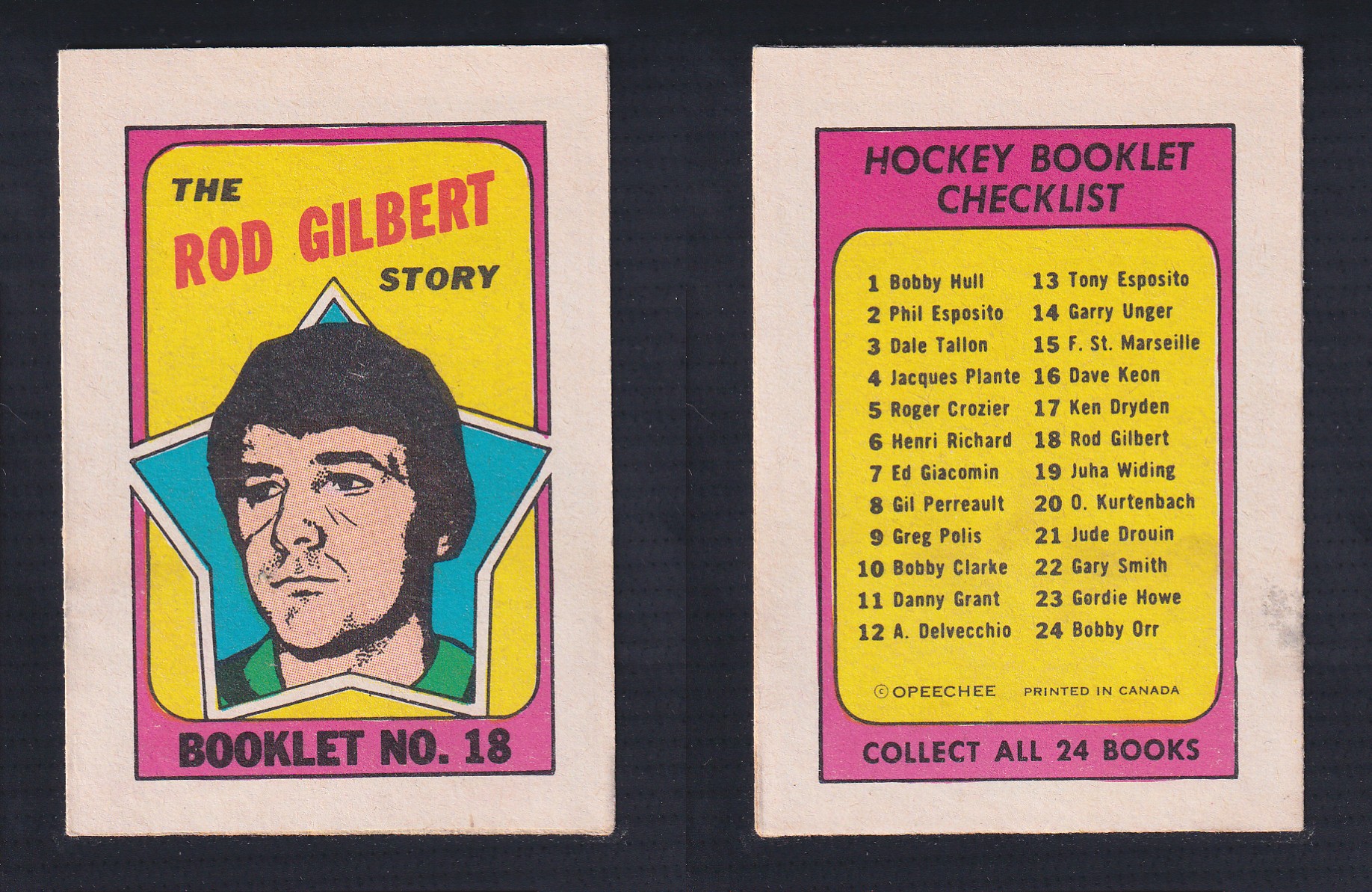 1971-72 O-PEE-CHEE STORY BOOKLET ENGLISH #18 R.GILBERT photo 1971-72 O-PEE-CHEE STORY BOOKLET ENGLISH #18 R.GILBERT photo