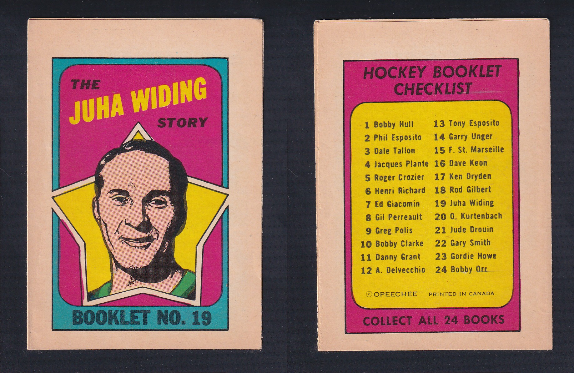1971-72 O-PEE-CHEE STORY BOOKLET ENGLISH #19 J.WIDING photo 1971-72 O-PEE-CHEE STORY BOOKLET ENGLISH #19 J.WIDING photo