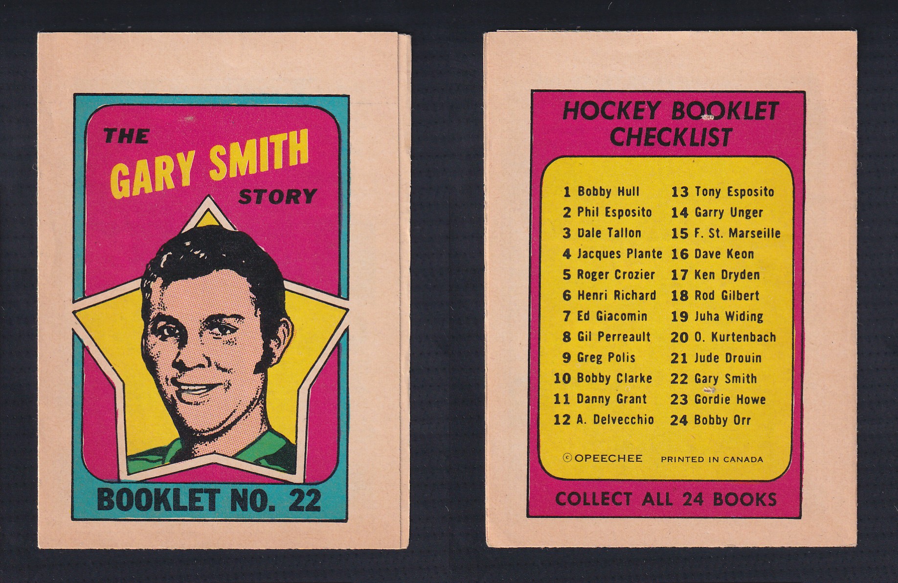 1971-72 O-PEE-CHEE STORY BOOKLET ENGLISH #22 G.SMITH photo 1971-72 O-PEE-CHEE STORY BOOKLET ENGLISH #22 G.SMITH photo