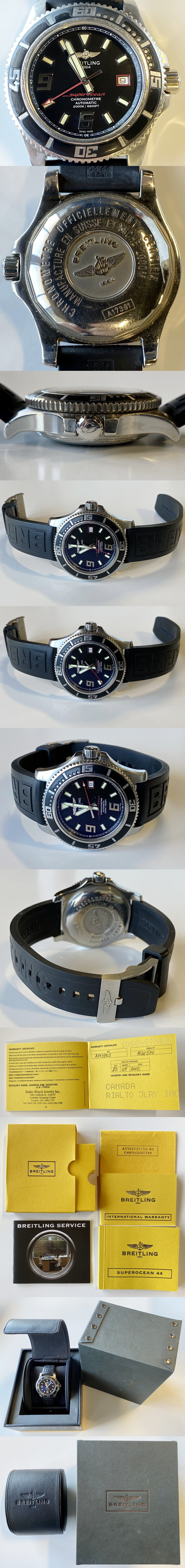 BREITLING SUPEROCEAN AUTOMATIC MEN'S WATCH REF. A17391 photo