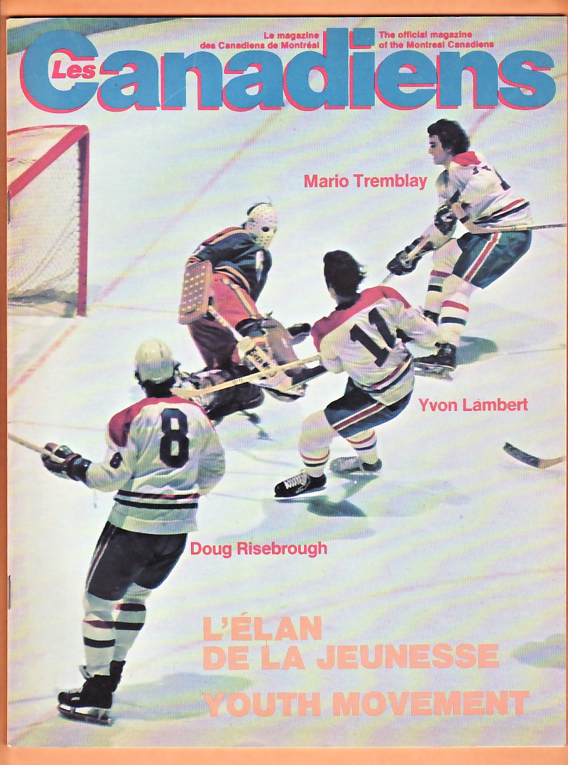 1975 MONTREAL CANADIENS PROGRAM photo 1975 MONTREAL CANADIENS PROGRAM photo